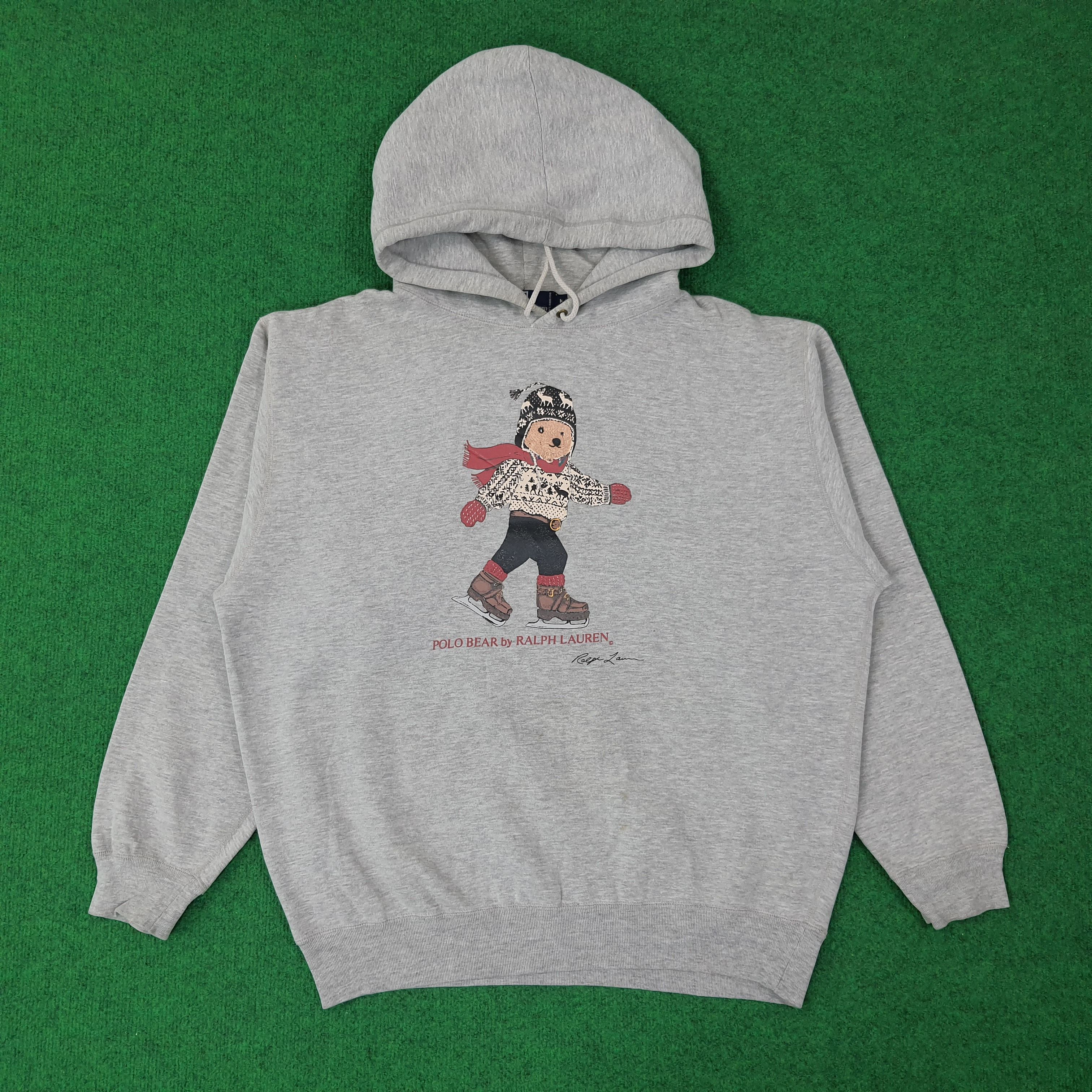Polo Ralph Lauren Vintage Polo Bear by Ralph Lauren Hoodie C224N17 Size US XL / EU 56 / 4 - 1 Thumbnail