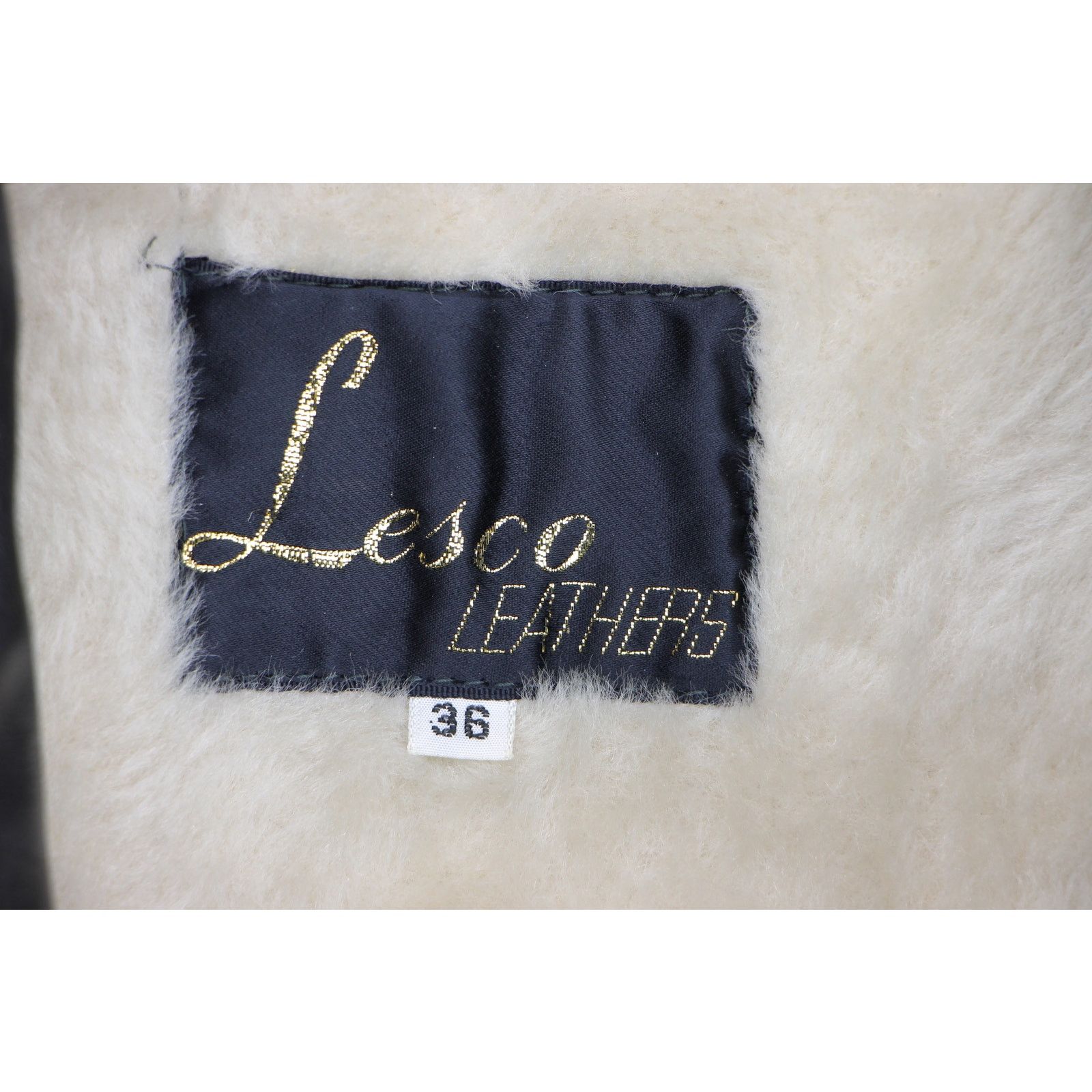 Vintage Vintage Lesco Motorcycle Bomber Military Leather Jacket Size US S / EU 44-46 / 1 - 8 Thumbnail