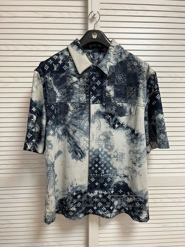 Louis Vuitton Louis Vuitton Jeans Cashew Flower Tie-dyed Short Sleeve Sh Size US XXL / EU 58 / 5 - 1 Thumbnail