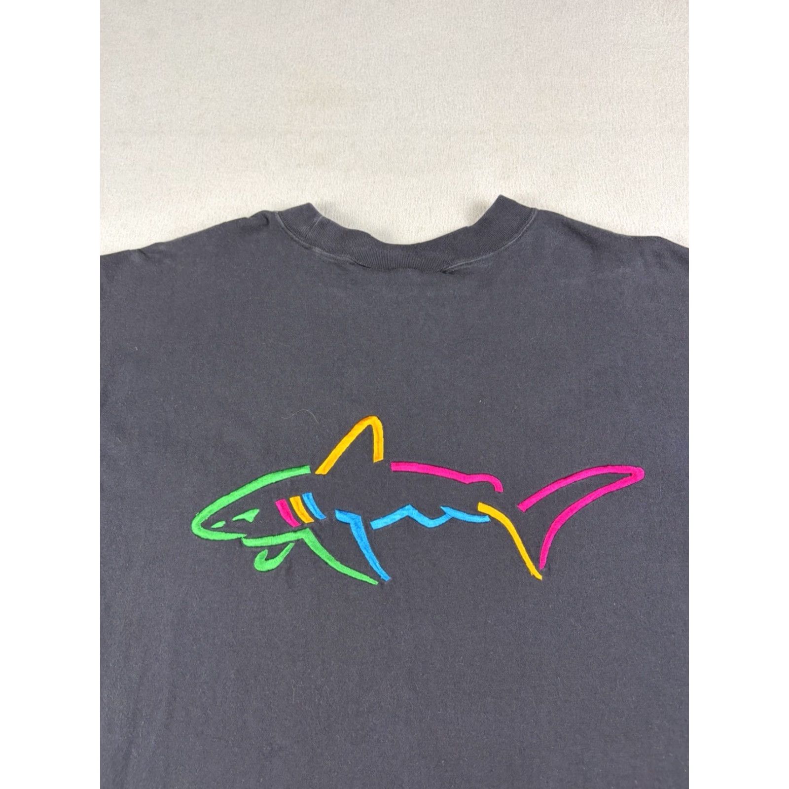 Reebok VINTAGE Greg Norman Reebok Shirt Men Black 90s Short Sleeve Graphic Print Cotton Size M Ladies? Size US M / EU 48-50 / 2 - 5 Thumbnail