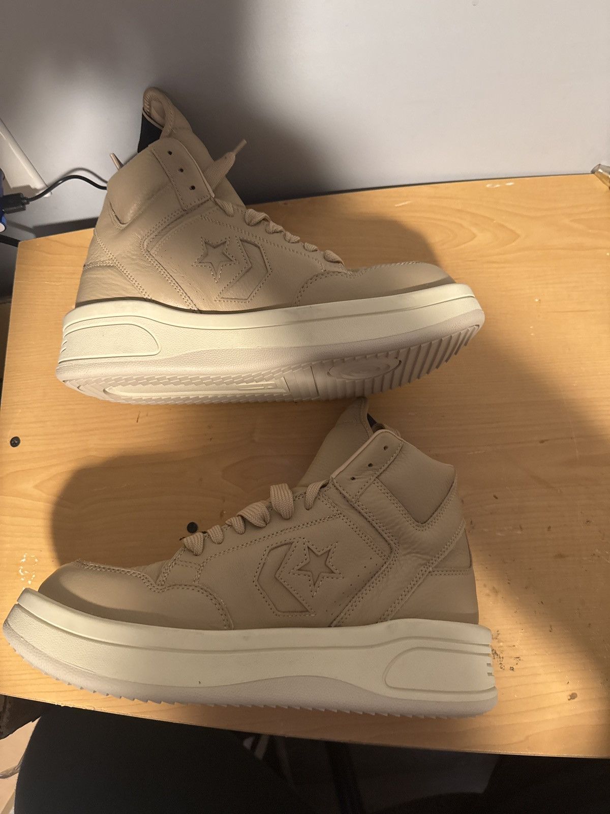 Converse × Rick Owens Rick Owen’s x Drkshwd Turbowpn x converse “Mid Cave Size US 9 / EU 42 - 3 Thumbnail