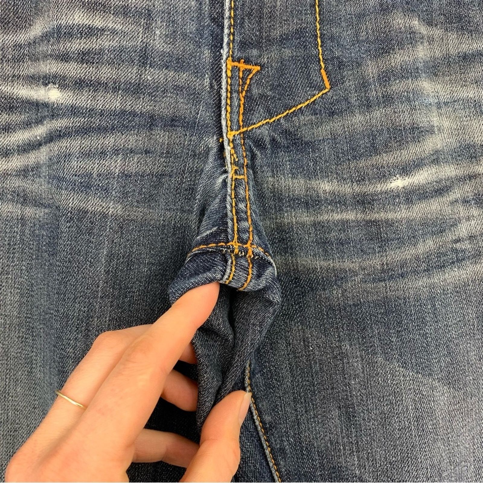Monarchy MONARCHY Boot Cut Jeans Medium Blue Wash 34x31 Size US 34 / EU 50 - 4 Thumbnail
