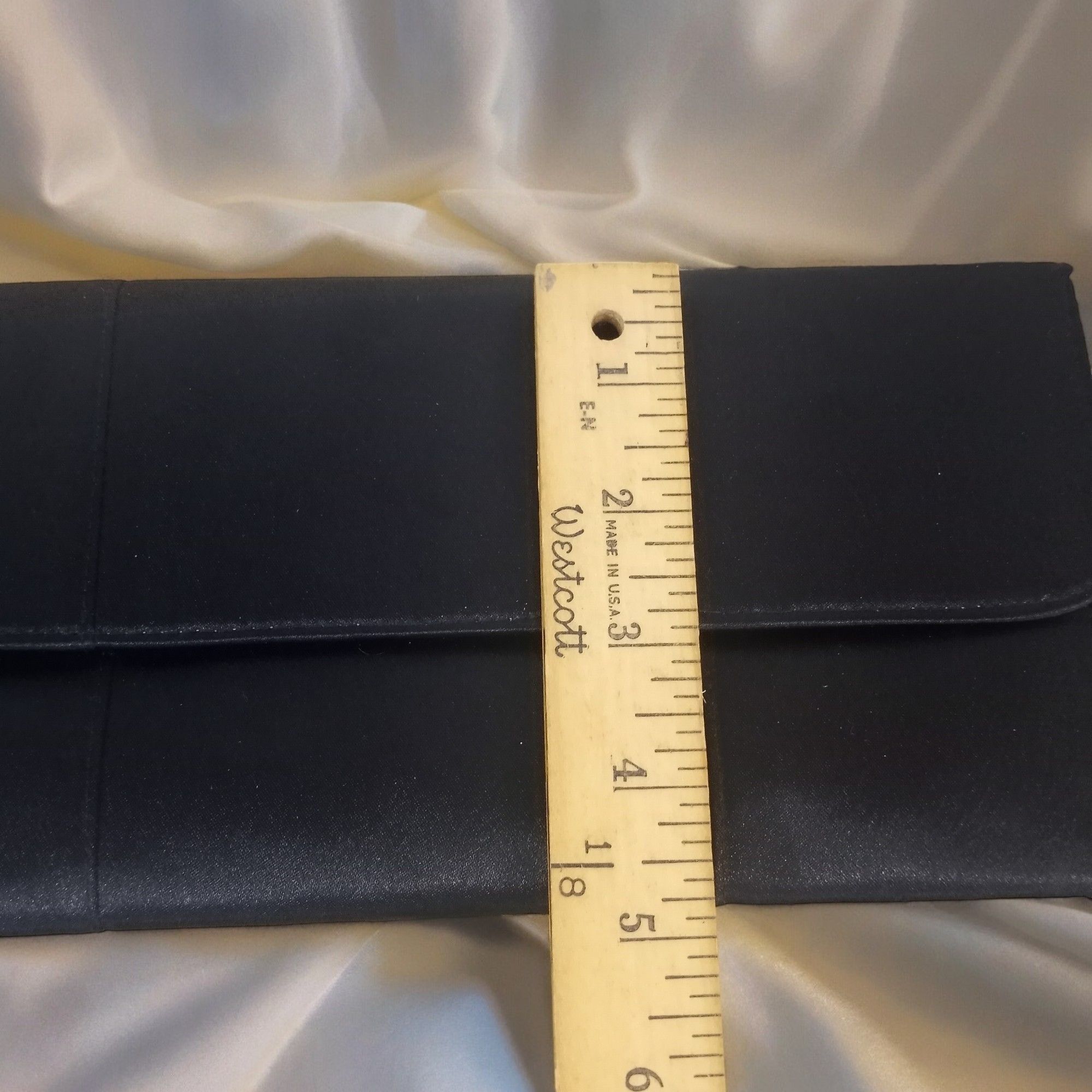 Other Bijoux Terner Black Satin Envelope Clutch Size ONE SIZE - 10 Thumbnail