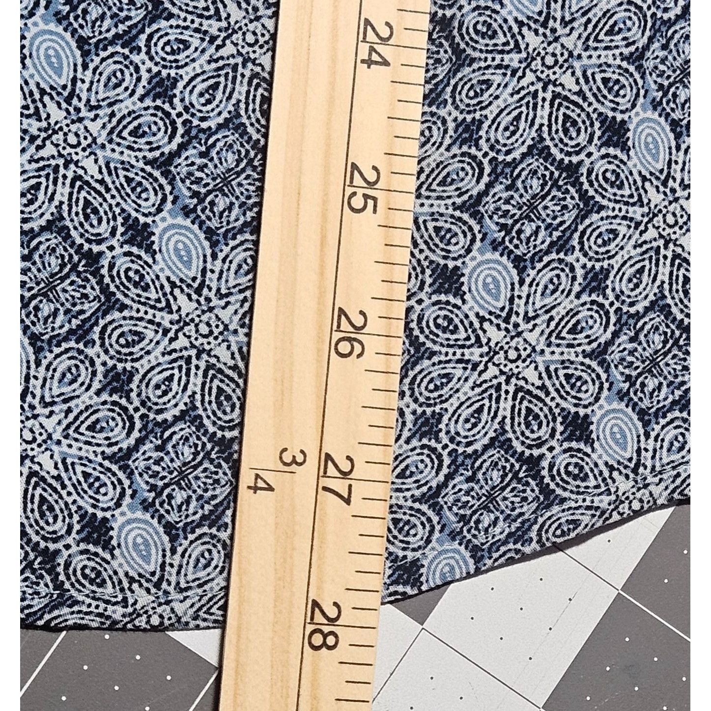 J. Jill J. Jill Women’s Blue Print Top L Button Down Boho Chic Coast Size L / US 10 / IT 46 - 12 Thumbnail