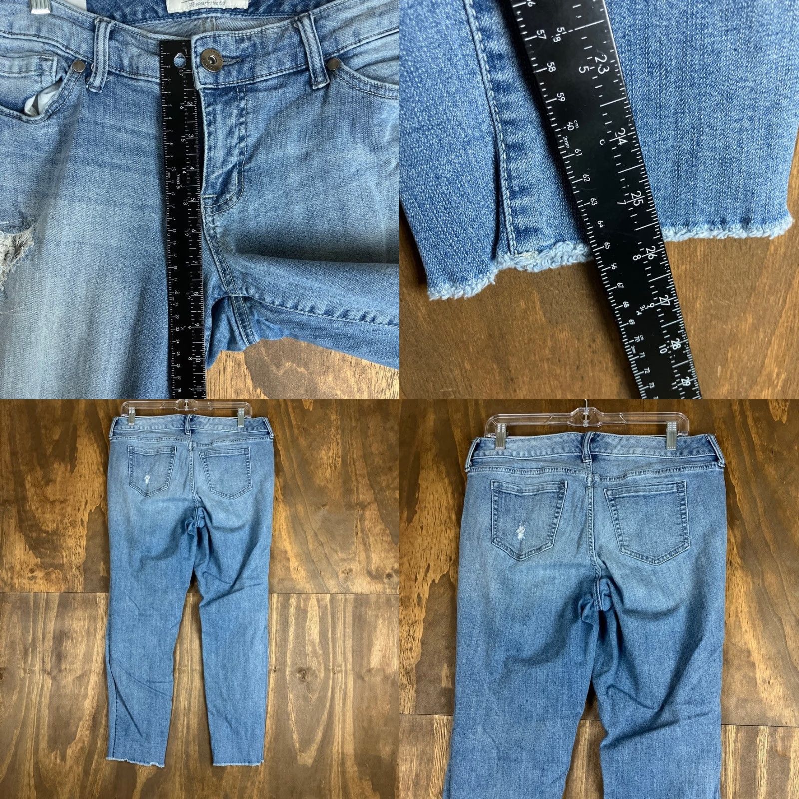Torrid Torrid Jeans Blue Denim Distressed Mid Rise Boyfriend Ankle Stretch 10 Women Casual 5-Pocket Jeans Mens Womens Girls Size 24" / US 00 / IT 34 - 8 Thumbnail