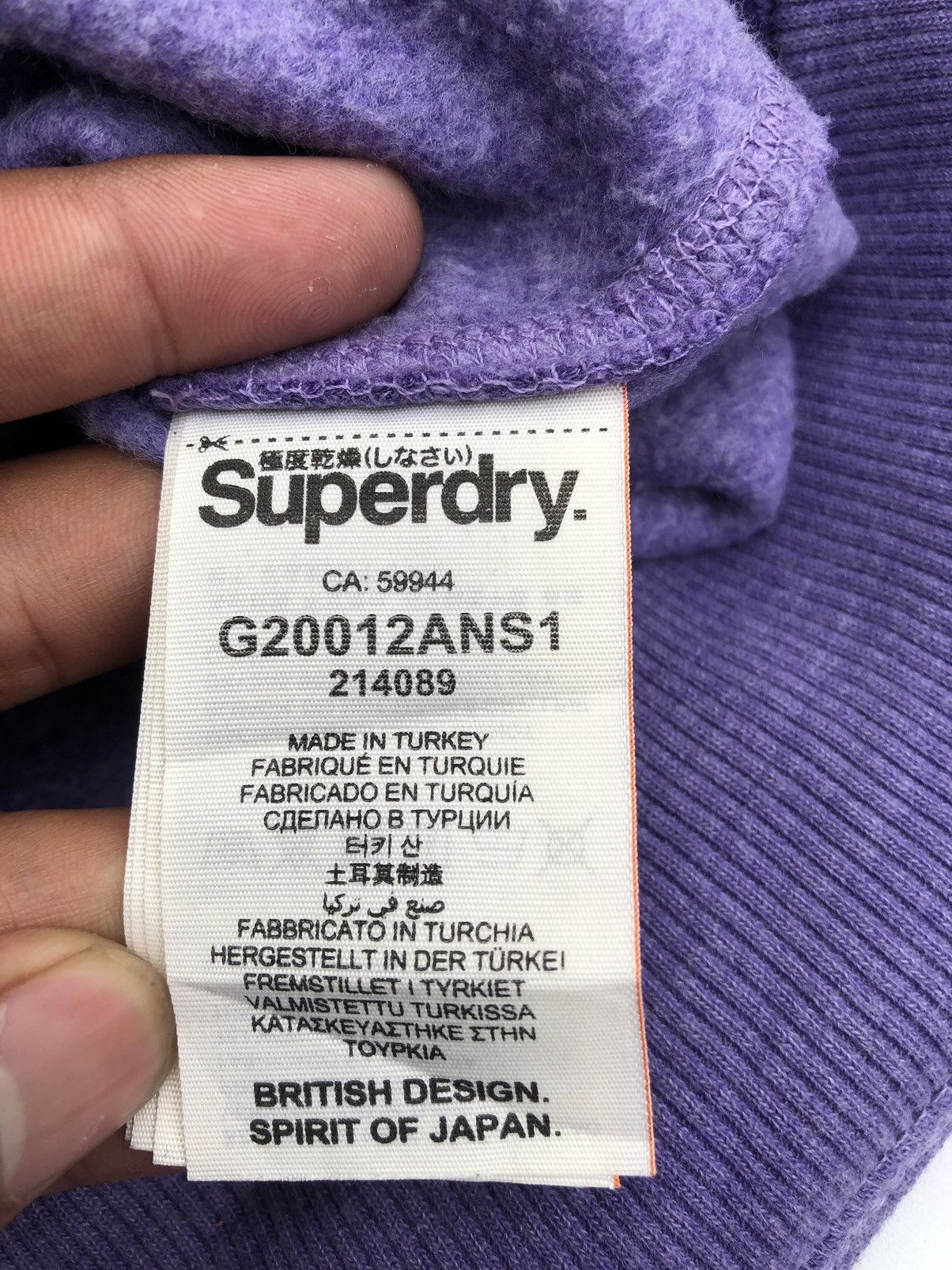 Japan Vintage SuperDry Hoodie Punk Rock Style