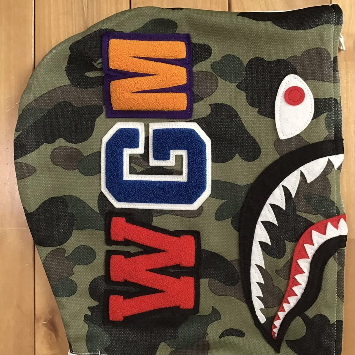 Bape BAPE camo Jersey shark full zip hoodie white a bathing ape Size US M / EU 48-50 / 2 - 4 Thumbnail