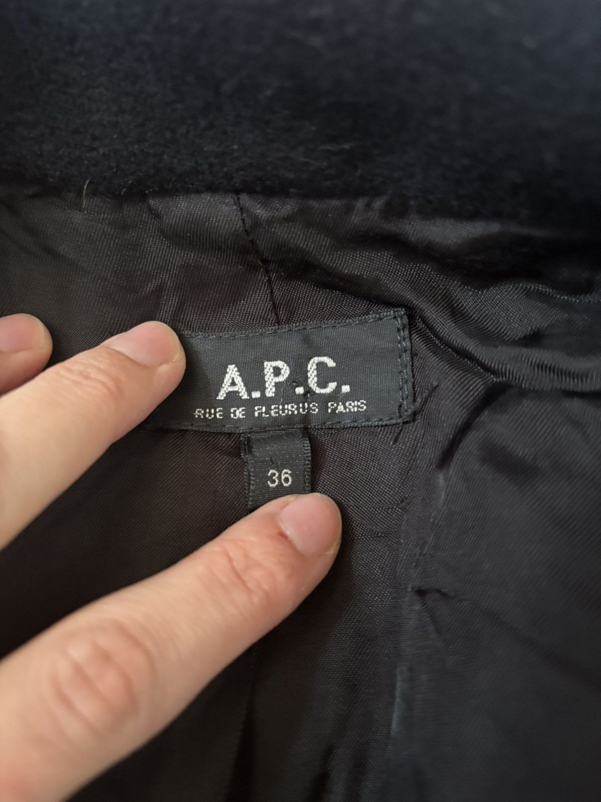 A.P.C. Luxury Elegant A.P.C. Paris Double brested wool coat Size S / US 4 / IT 40 - 4 Thumbnail