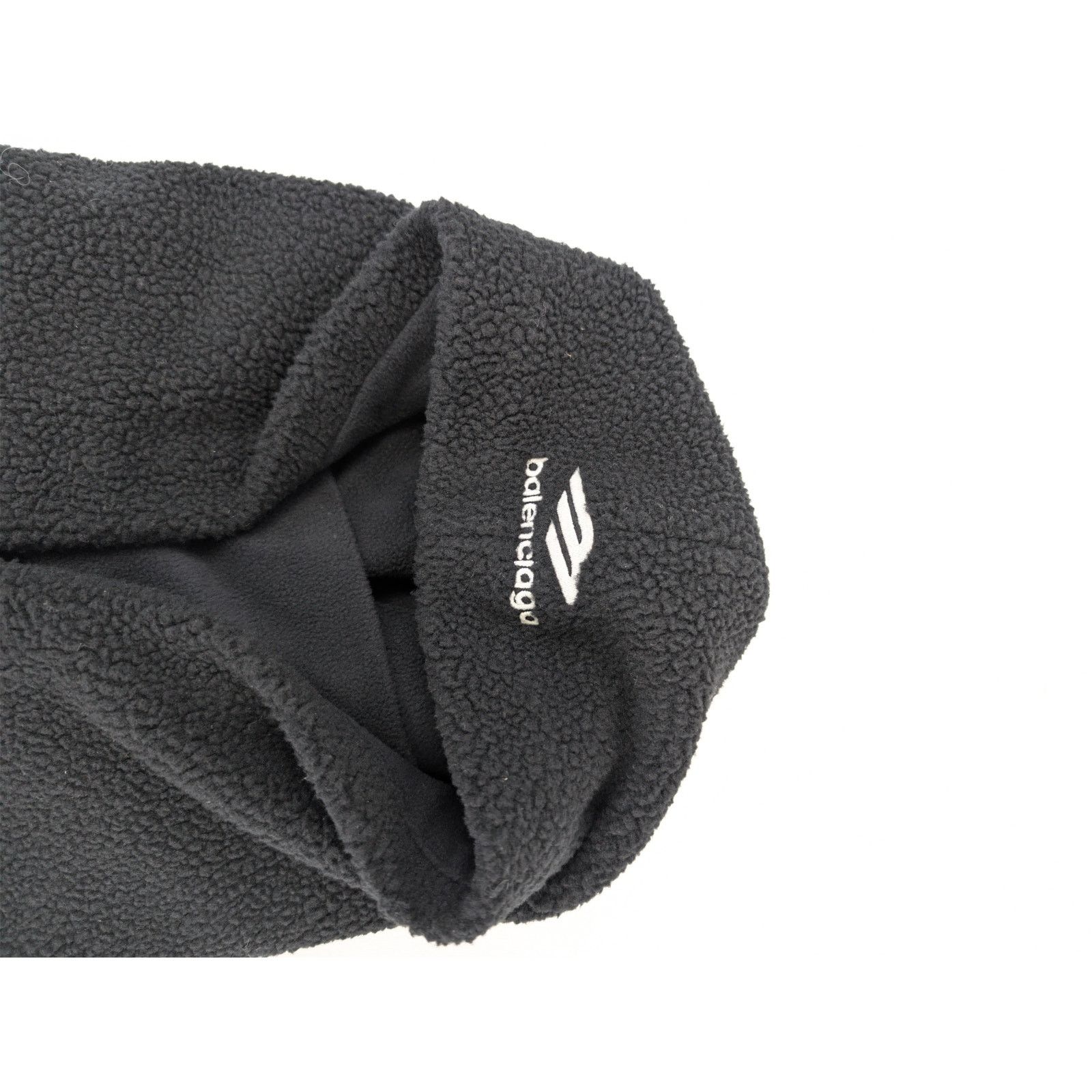 Balenciaga o1rshd1 Size: OS / Brushed Fleece Ski Fake Fur Hood in Black Size ONE SIZE - 11 Thumbnail