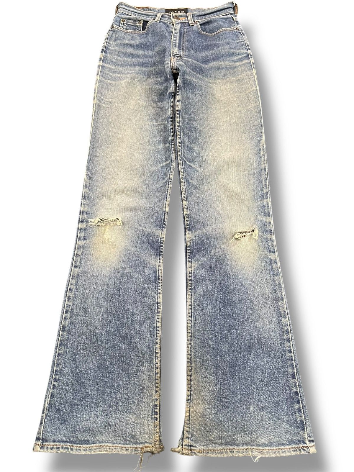 Beauty Beast Vintage Jayro Flare Faded Distressed Denim Size US 26 / EU 42 - 1 Thumbnail