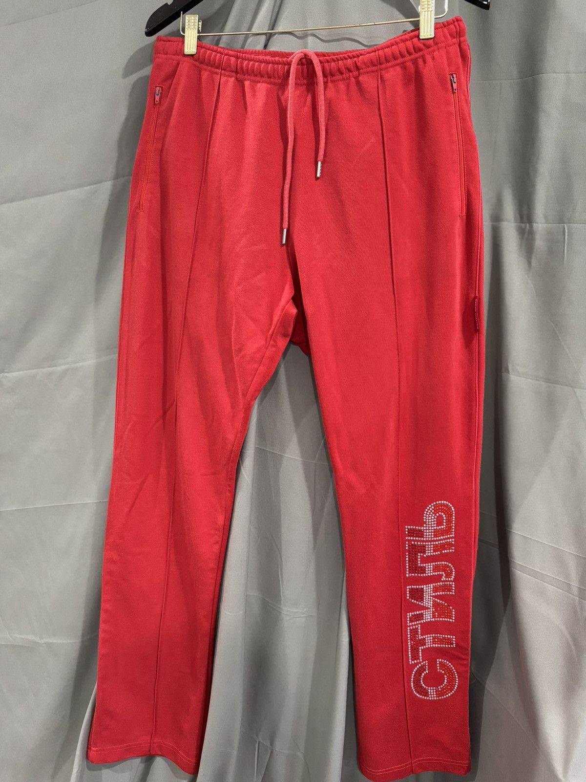 Heron Preston Heron Preston Strass Bordeaux Trackpants Size Medium Size US 32 / EU 48 - 1 Thumbnail