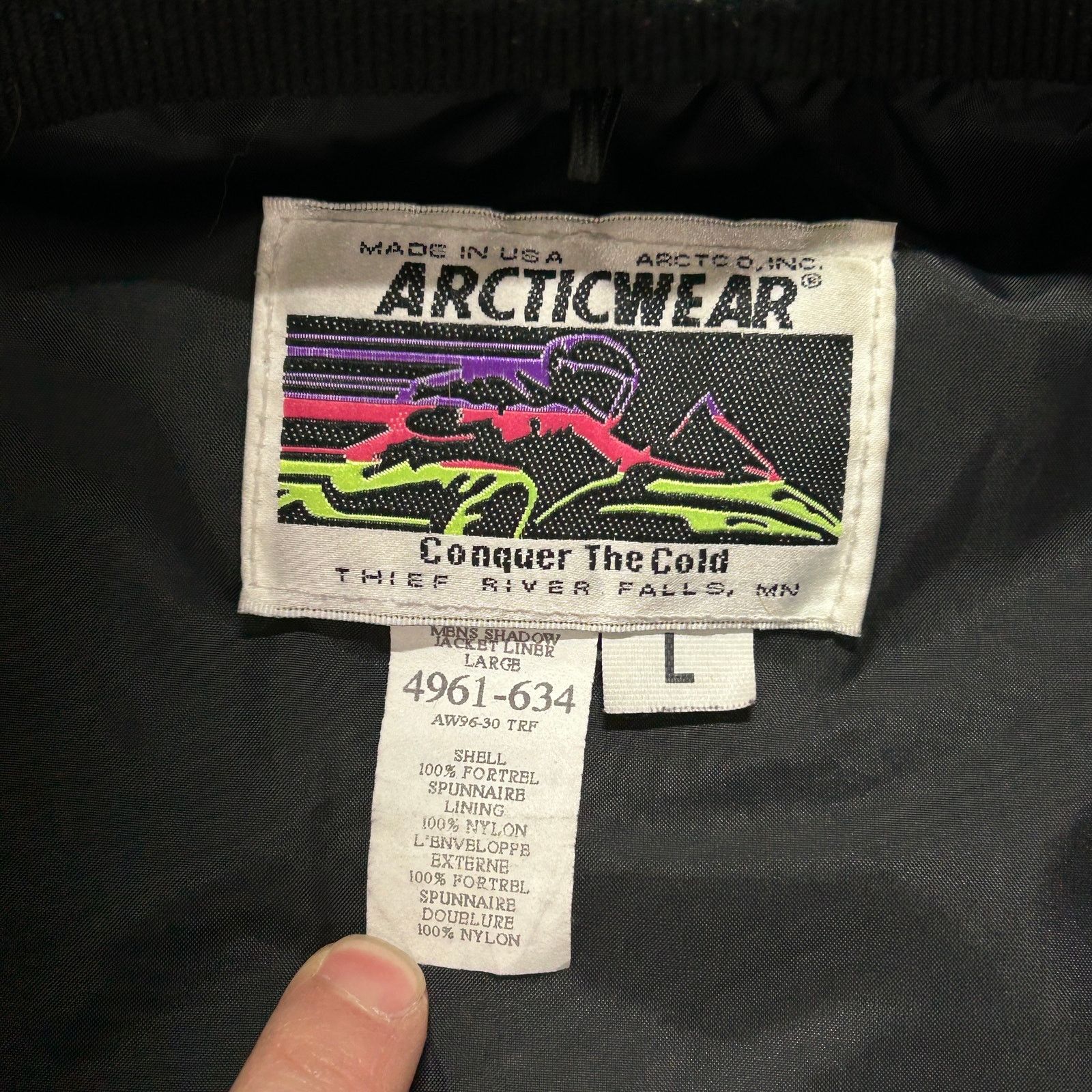 Vintage VTG Arctic Cat Arctic Wear snowmobile fleece jacket mens L Size US L / EU 52-54 / 3 - 5 Thumbnail