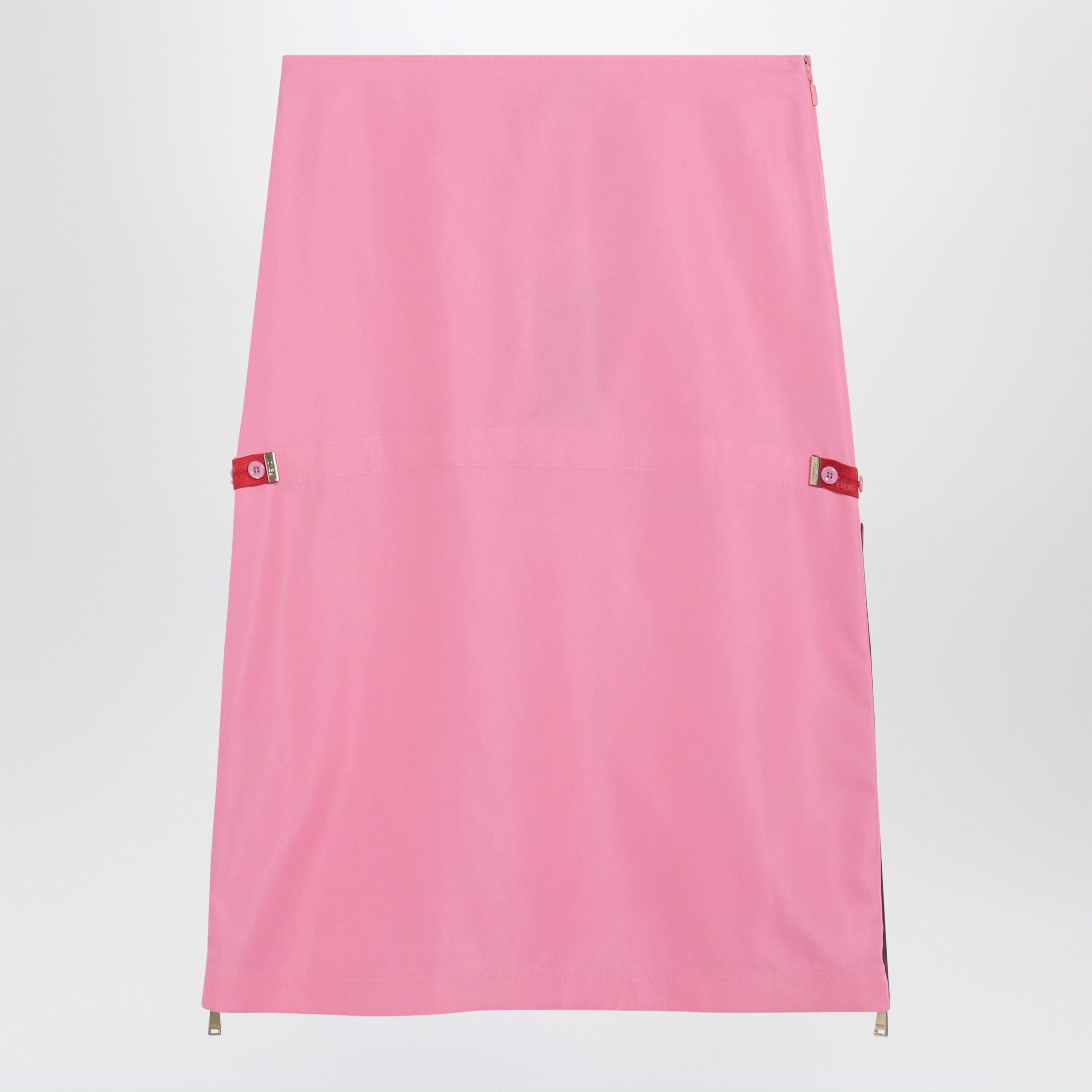 Fendi Fendi Pink Technical Viscose Skirt Size 28" / US 6 / IT 42 - 1 Thumbnail