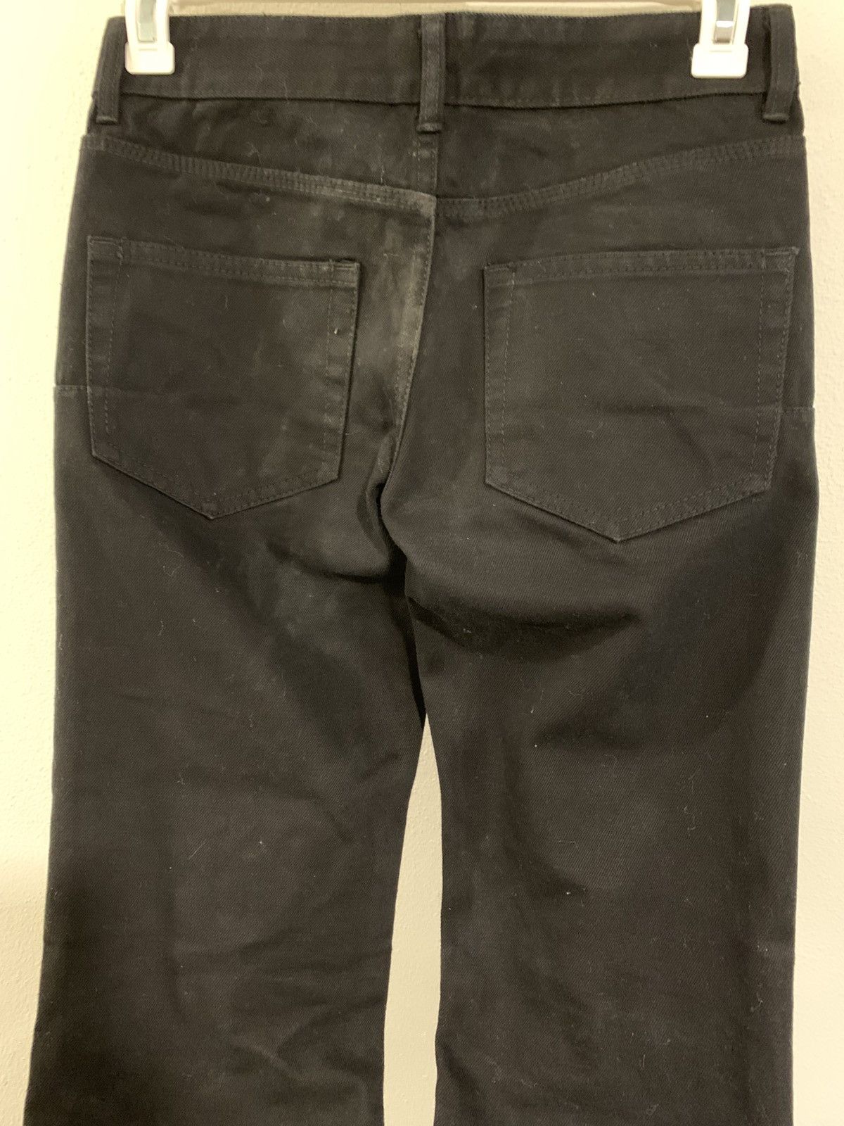 Hedi Slimane custom flared studded knee denim Size US 31 - 9 Thumbnail