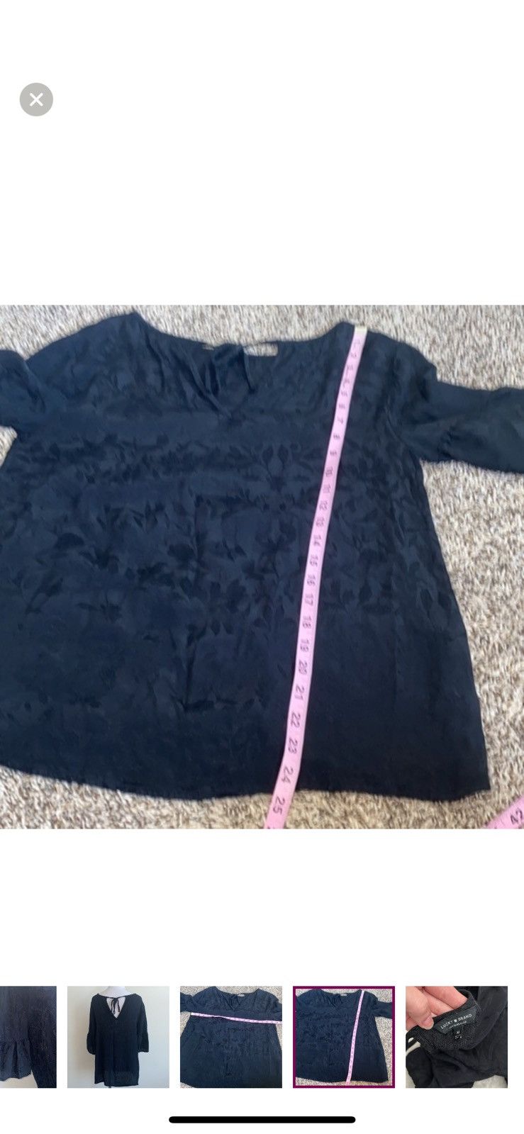 Lucky Brand Lucky brand medium black bell sleeves blouse Size M / US 6-8 / IT 42-44 - 6 Thumbnail