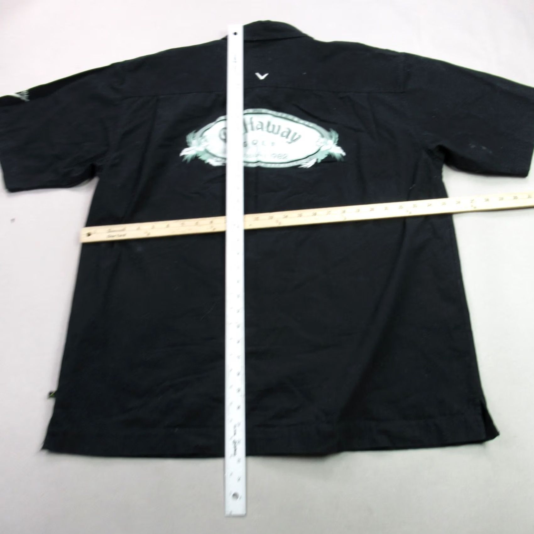 Callaway Callaway Shirt XL Black Casual Lightweight Short Sleeve Button Front Mens Size US XL / EU 56 / 4 - 7 Thumbnail