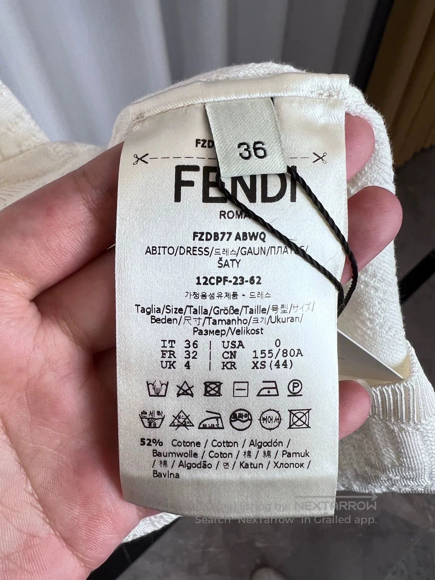 Fendi Fendi White Double F Knit Dress. Size US S / EU 44-46 / 1 - 4 Thumbnail