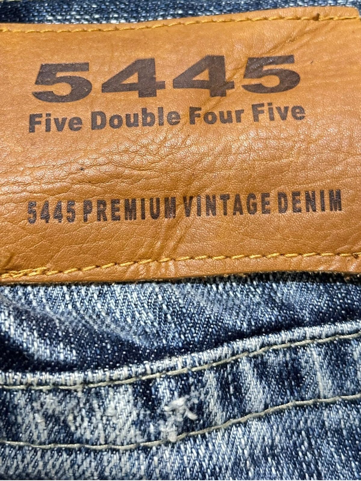 5351 POUR LES HOMMES Vintage 5445 Flare Bootcut Whiskers Grunge Denim Size US 34 / EU 50 - 7 Thumbnail