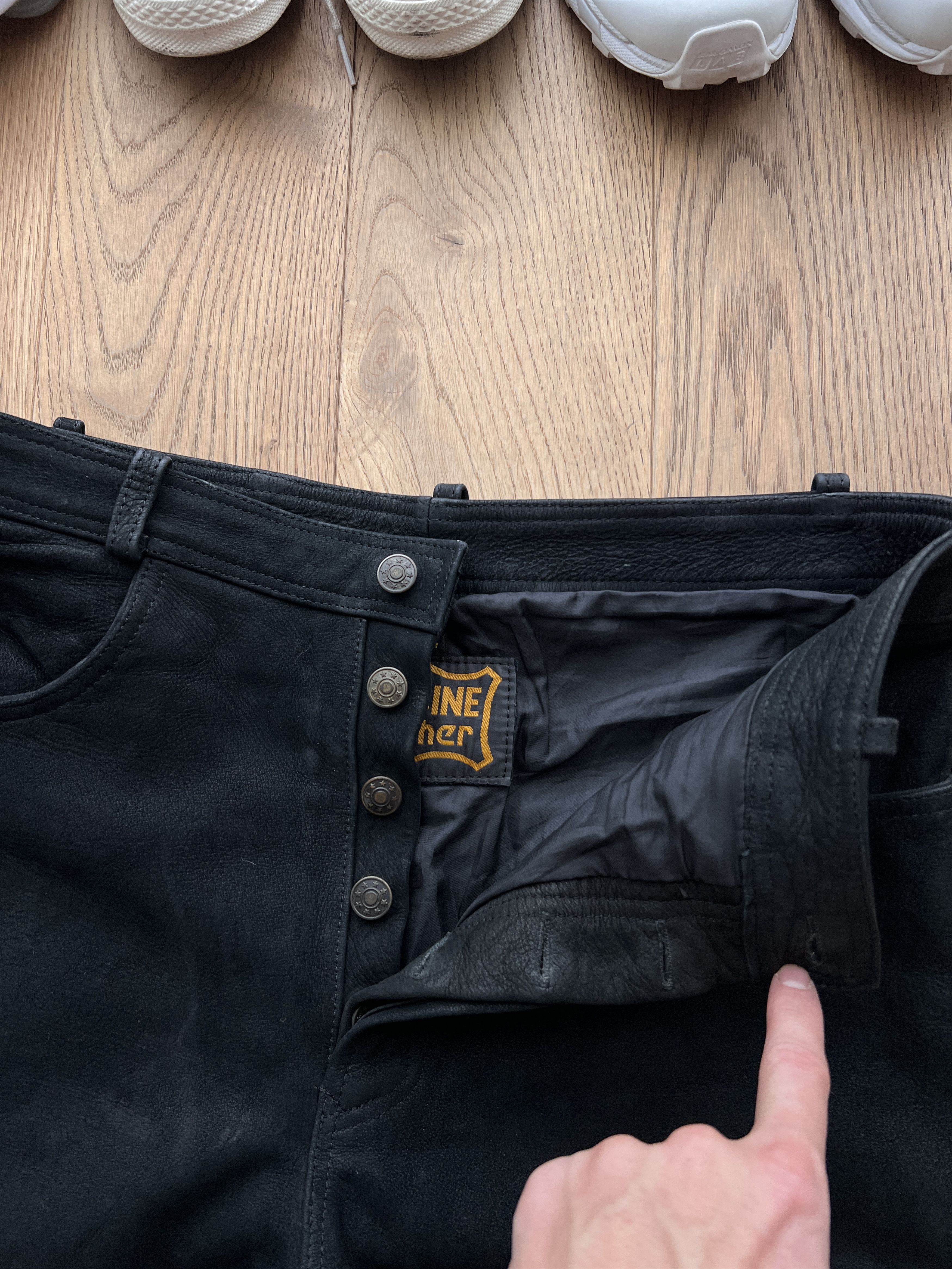 If Six Was Nine Vintage 00s soft real leather pants avant garde opium style Size US 32 / EU 48 - 8 Thumbnail