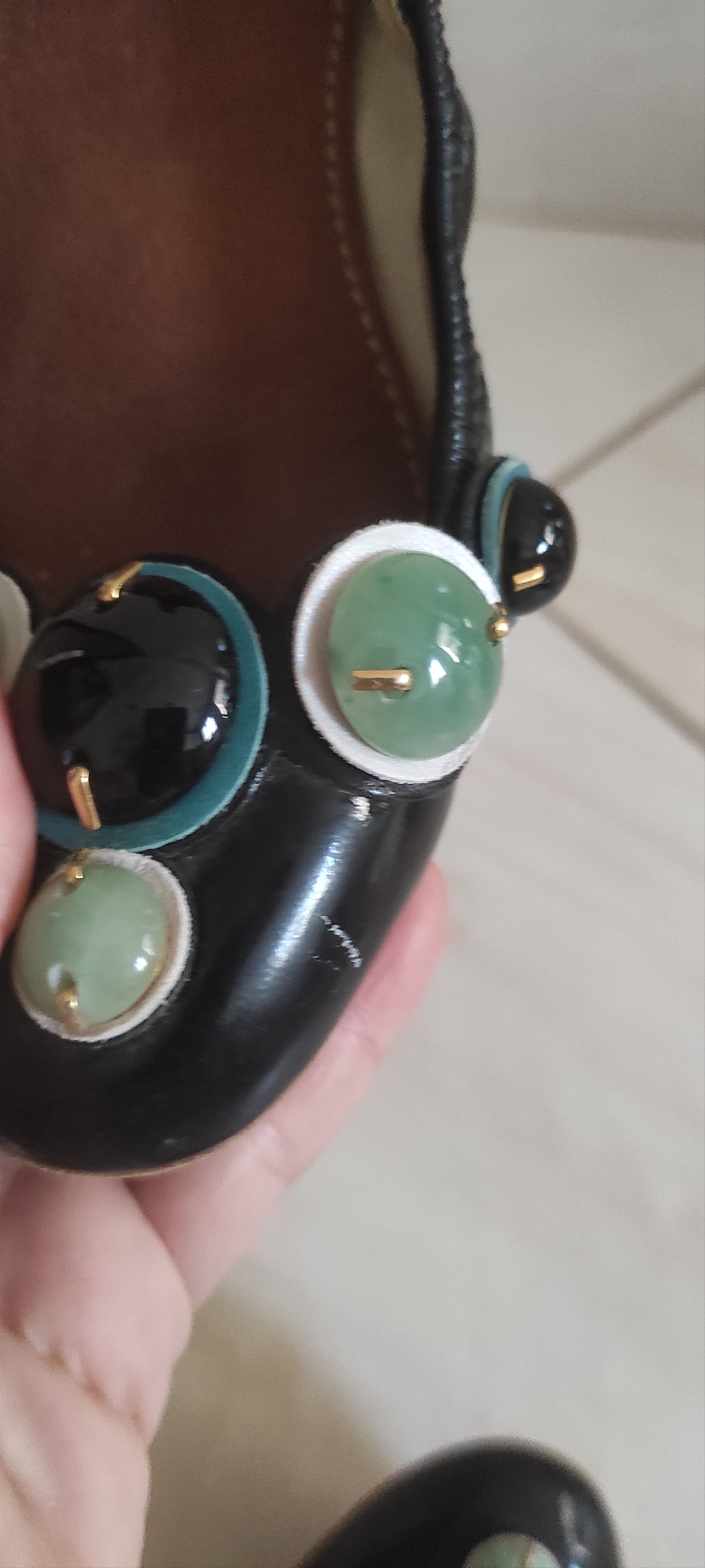 Miu Miu Miu Miu Embellished Ballerinas Black Made in Italy Size US 6 / IT 36 - 12 Thumbnail
