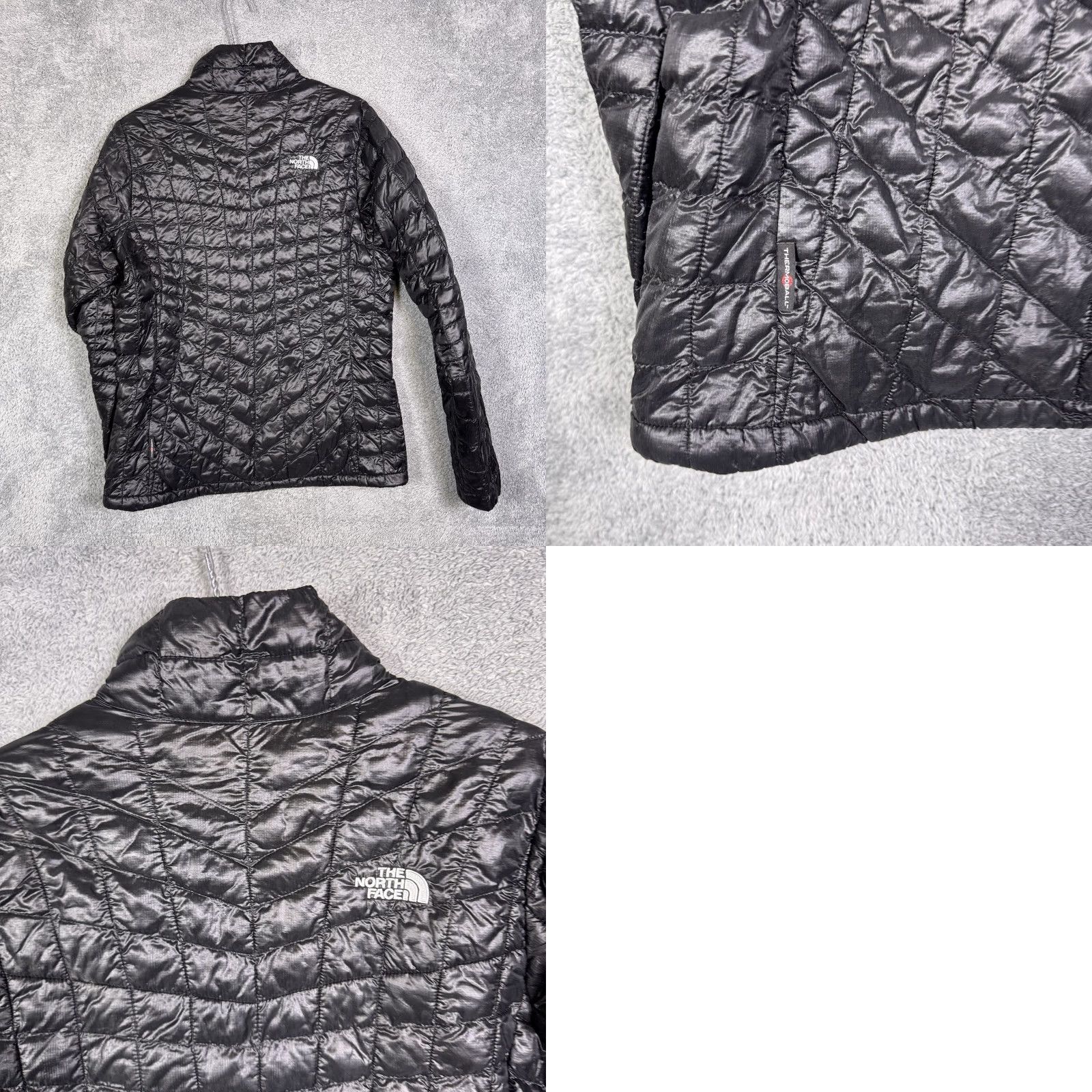 The North Face Thermoball Jacket Womens M Quilted Puffer Full Zip Ripstop CTL4