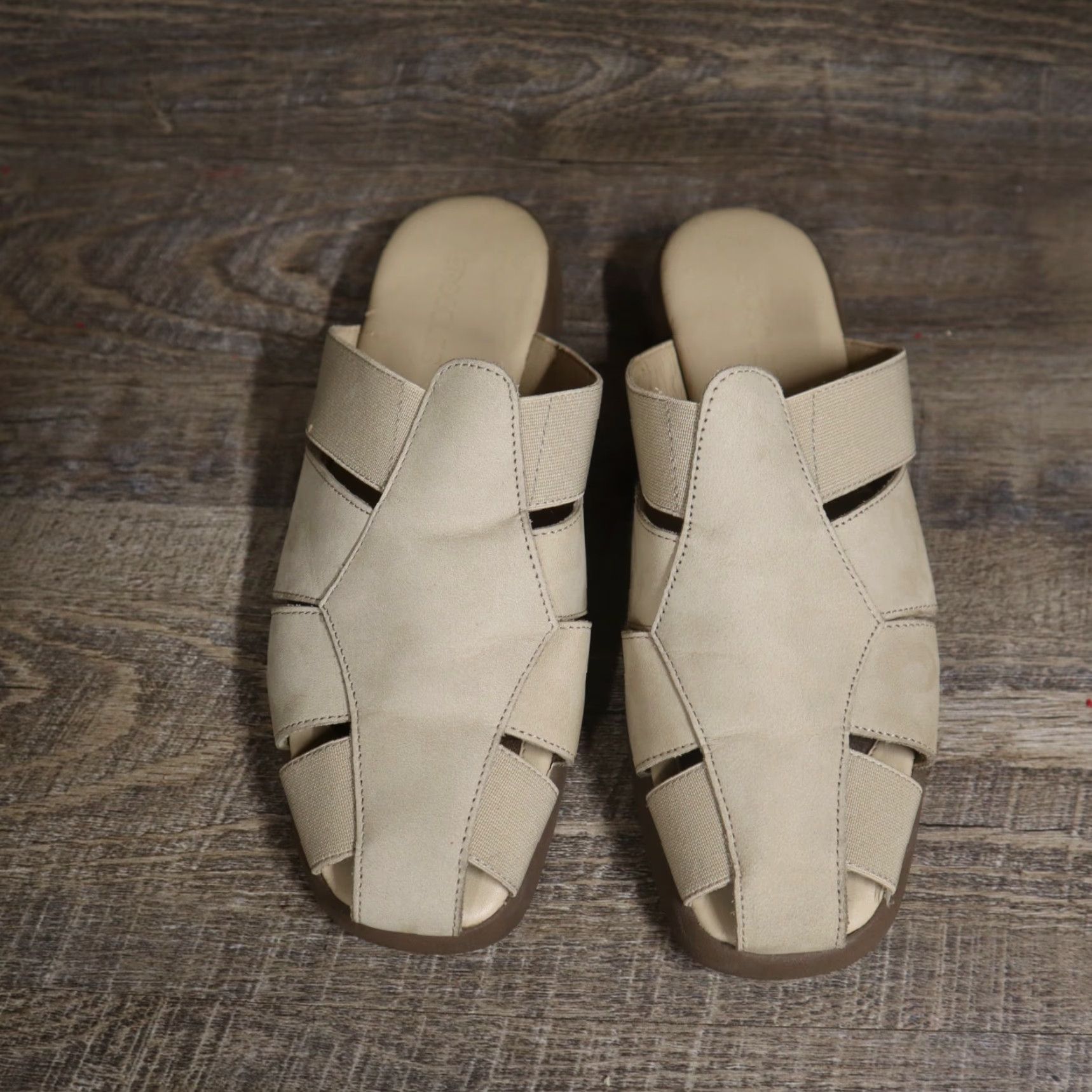 Vintage VINTAGE Shoes Women Slide Sandal Leather Brown Buckle Elegant Retro 90s Men B Size US 8 / IT 38 - 3 Thumbnail