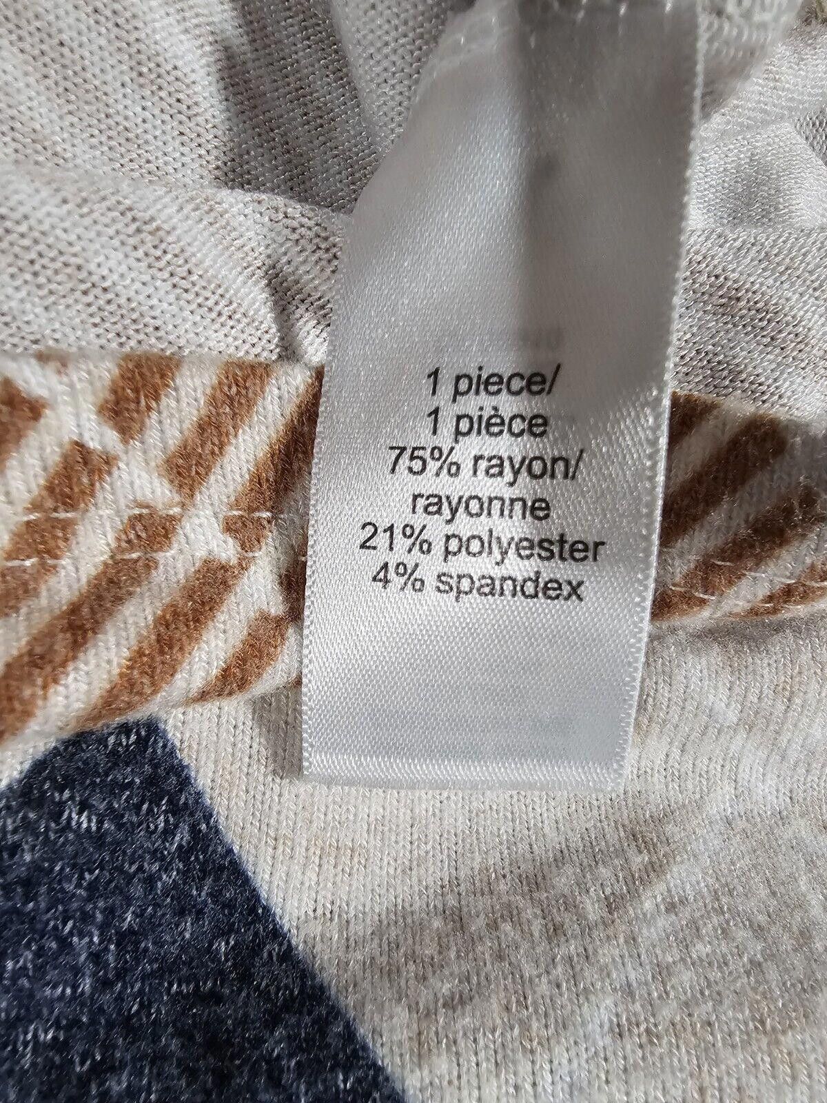 Designer Maurices Argyle 0x Mock Neck Sweatshirt Size XS / US 0-2 / IT 36-38 - 7 Thumbnail