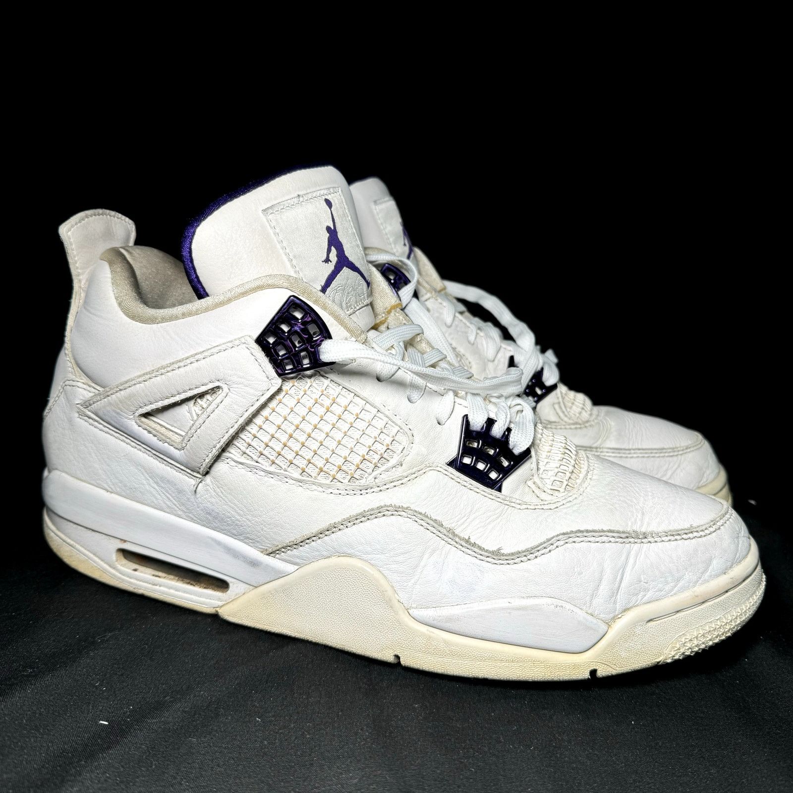 Jordan Brand × Nike Size 11.5 - Air Jordan 4 Retro Purple Metallic Men's Shoes Size US 11.5 / EU 44-45 - 1 Thumbnail