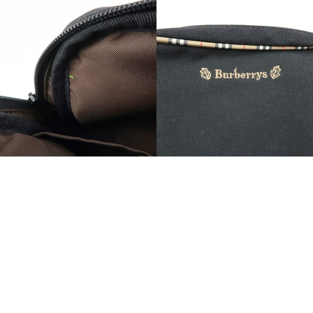 Burberry Burberry Nova Check Canvas Cosmetic Pouch Black Size ONE SIZE - 7 Thumbnail