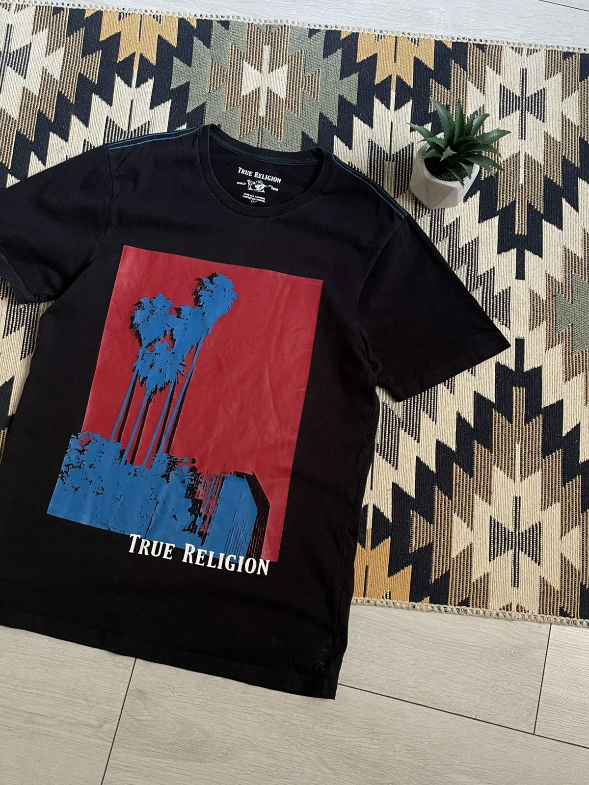 True Religion × Vintage True Religion Y2K Big Logo T-shirt Size US S / EU 44-46 / 1 - 2 Thumbnail