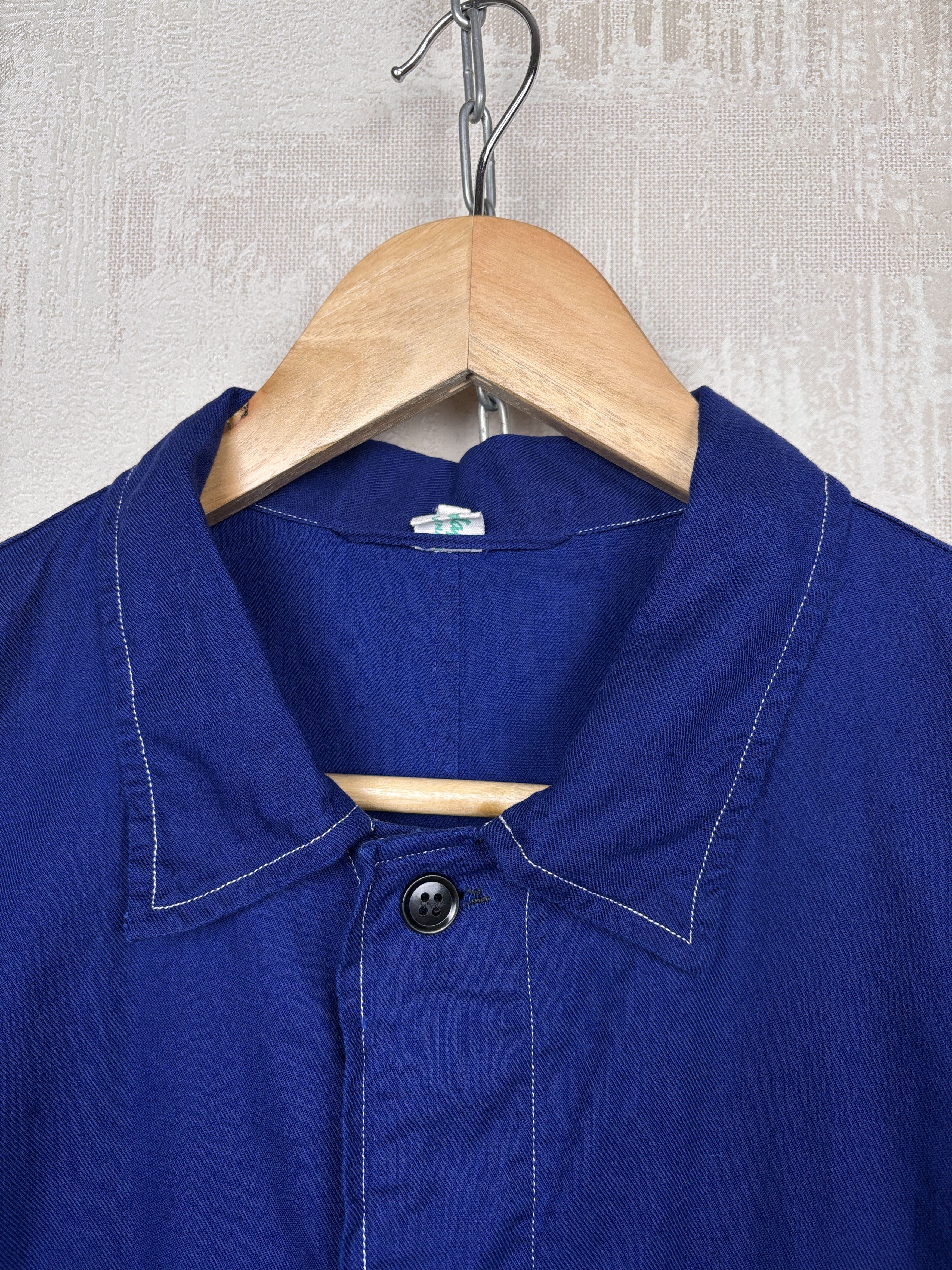 Le Laboureur Vintage Locontap Indigo Blue Work Jacket Chore French Size US L / EU 52-54 / 3 - 6 Thumbnail