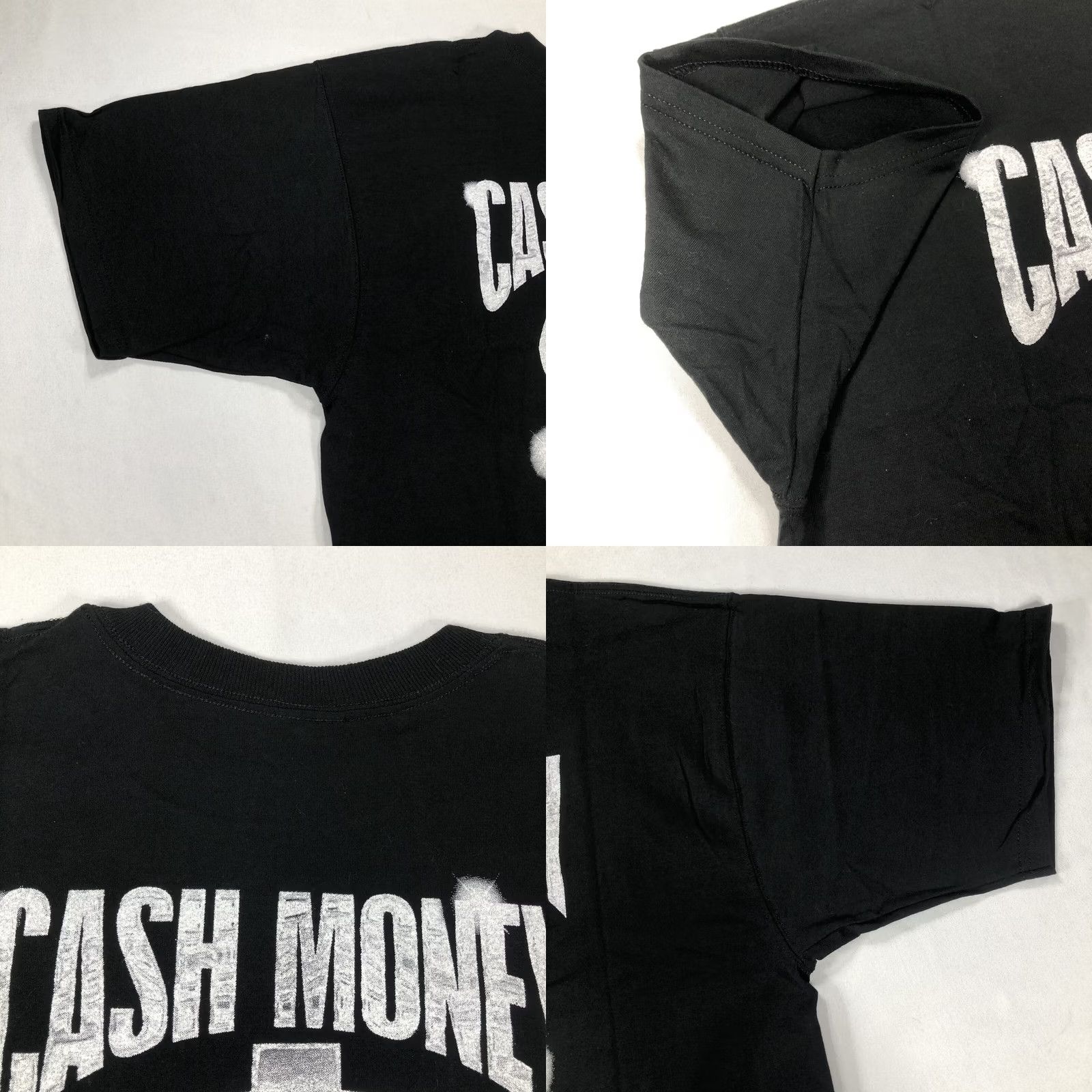 Fruit Of The Loom VINTAGE Nike Shirt Mens 1990s T-Shirt Hip Hop Black Lil Wayne The Tha Block Is Hot Cash Money Graphic Tee Size US L / EU 52-54 / 3 - 11 Thumbnail