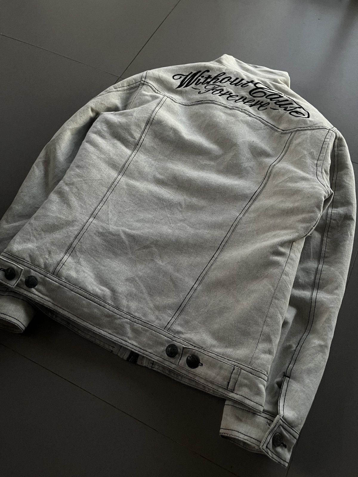 Isamu Katayama Backlash JAPANESE INTHEATTIC BIKERS DENIM JACKET SEDITIONARIES PUNK Size US M / EU 48-50 / 2 - 6 Thumbnail
