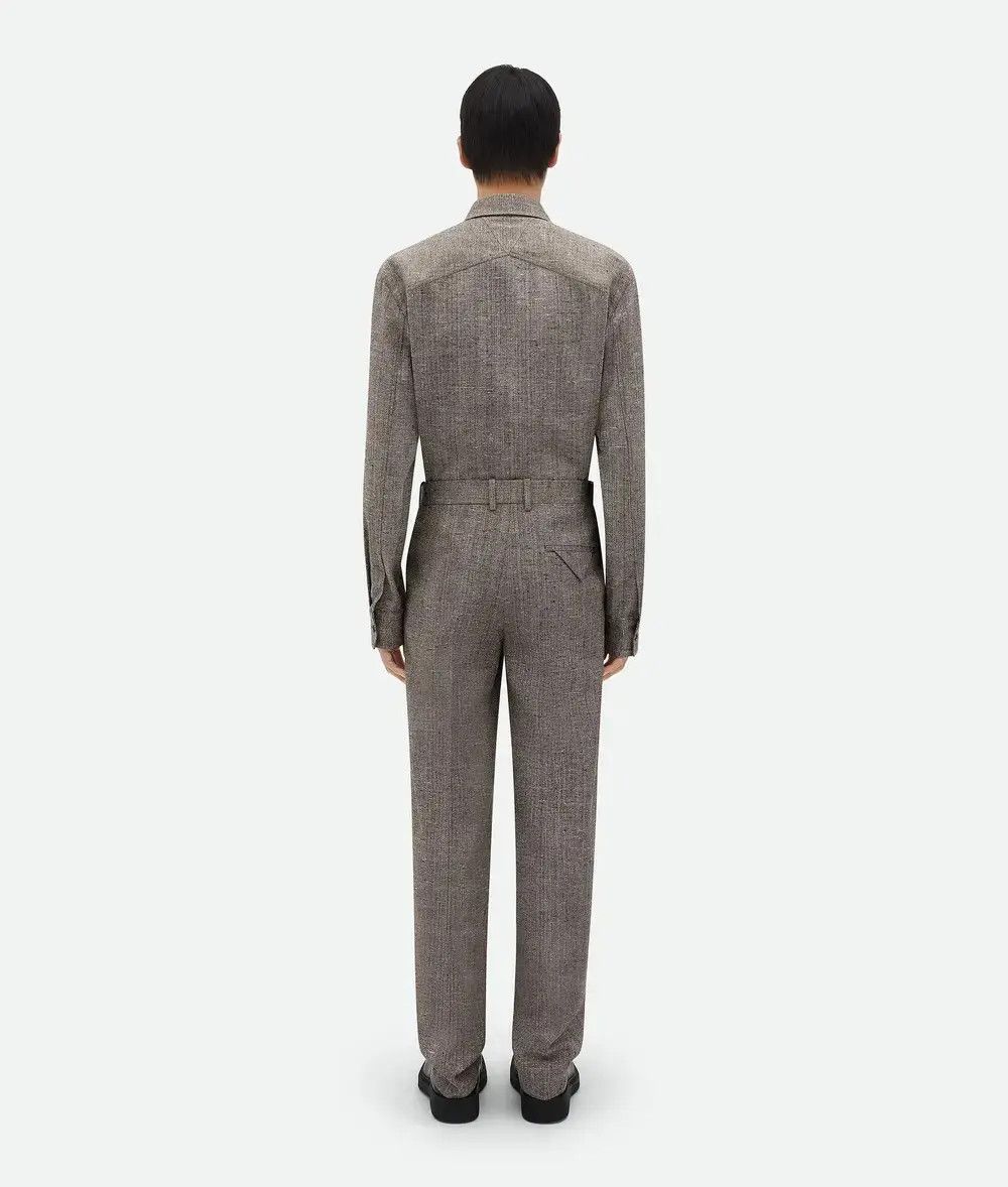 Bottega Veneta o1lf3ng11025 Viscose and Silk Straight Leg Pants in Gray Size US 32 / EU 48 - 2 Thumbnail
