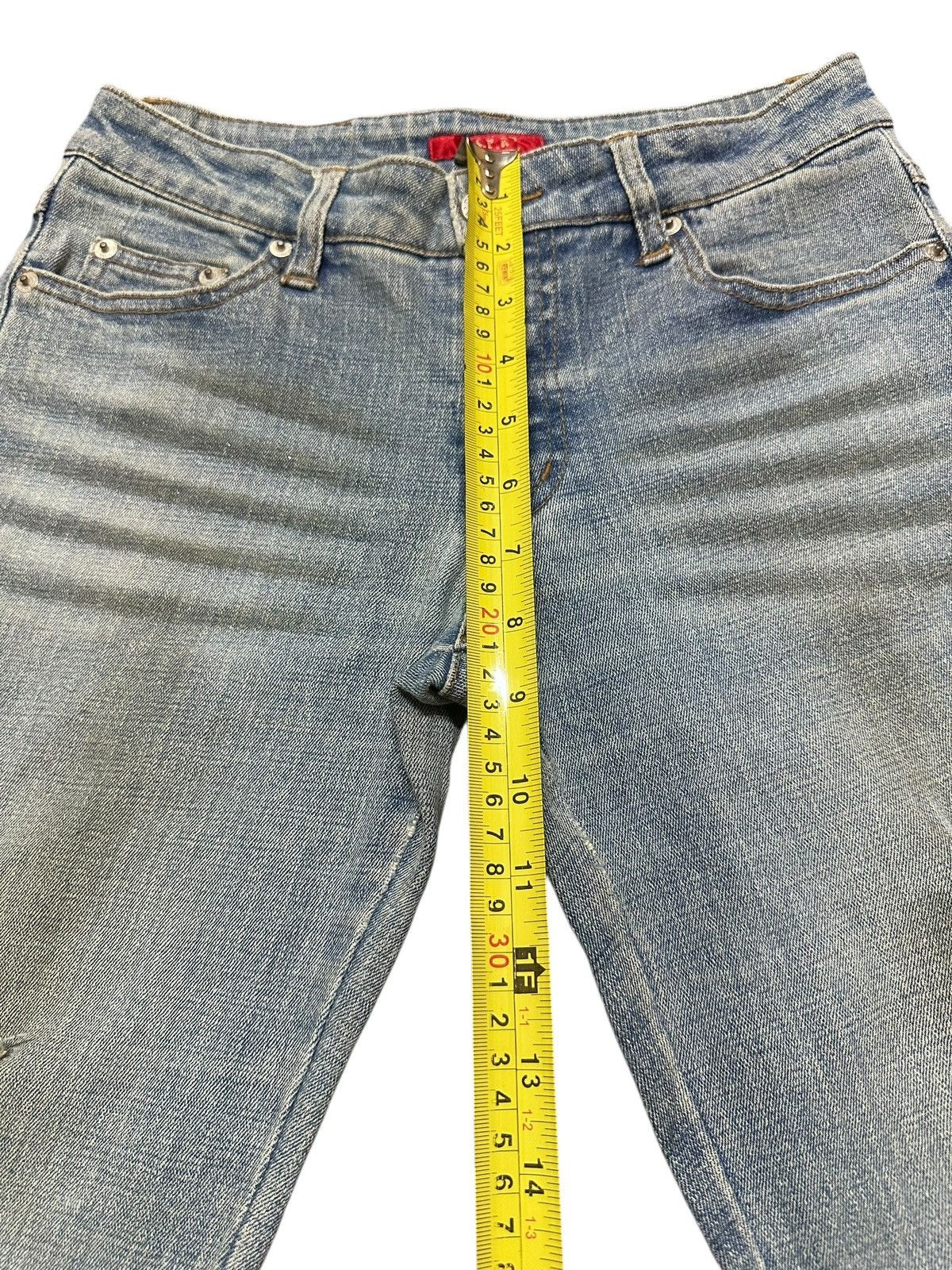 Japanese Brand Vintage Distressed Jeans With Bootcut Wideleg Style Faded Size US 28 / EU 44 - 15 Thumbnail