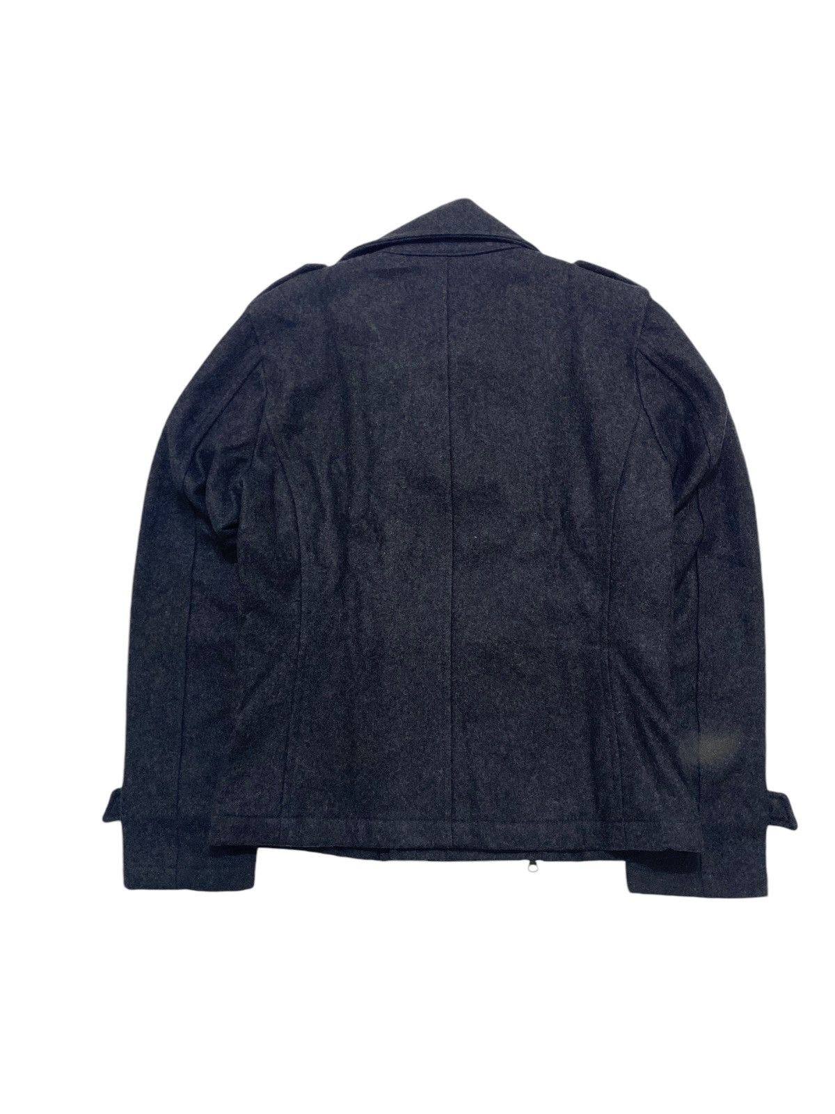 If Six Was Nine Perfecto Wool napoleon Jacket Semantic Design Y2K Size US L / EU 52-54 / 3 - 7 Thumbnail