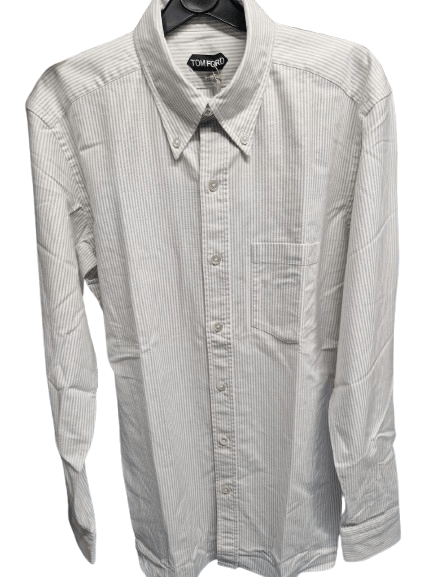 Tom Ford o1loc1c1025 94WKAA Shirt in White/Grey Size US S / EU 44-46 / 1 - 1 Preview