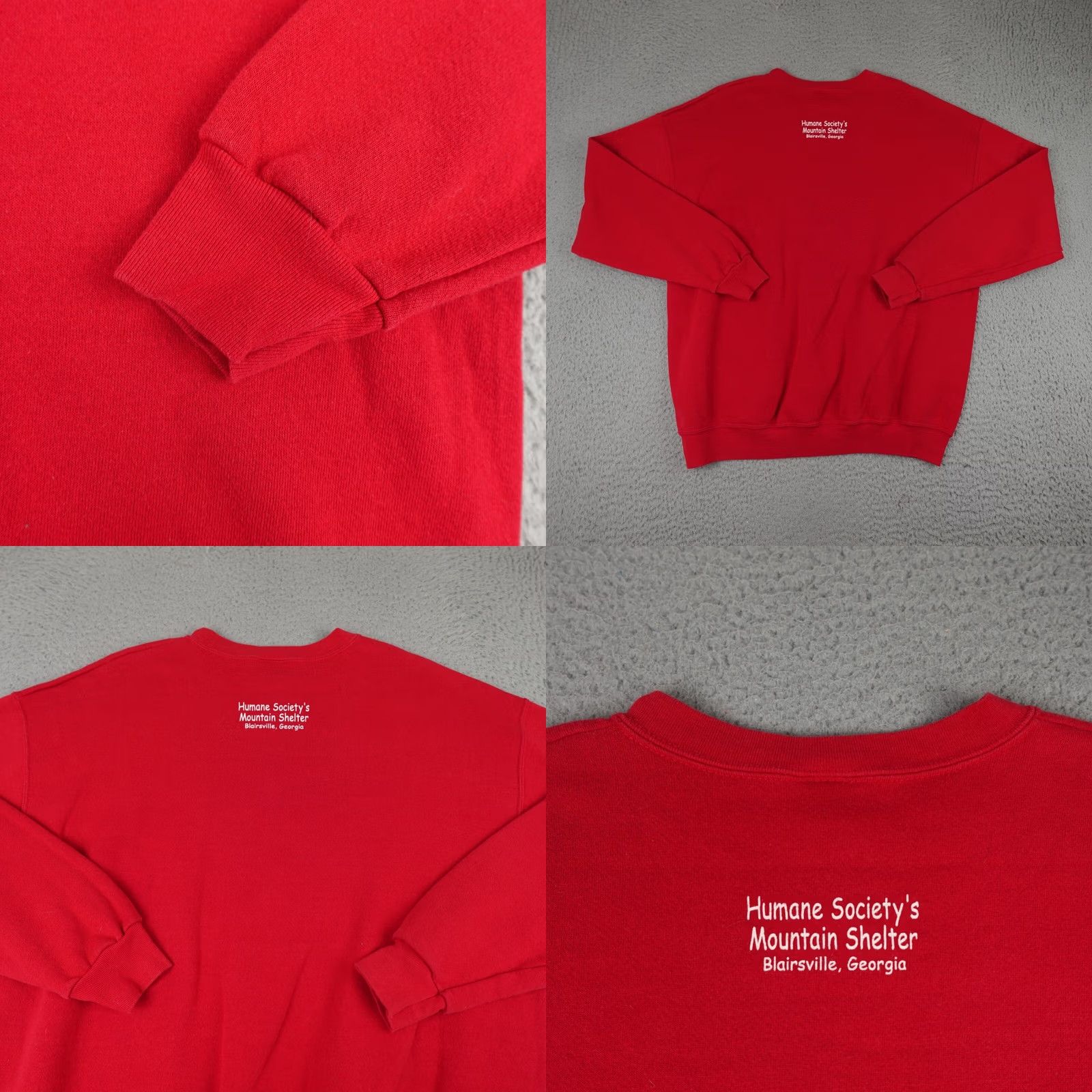 Lee VINTAGE Lee Humane Society Sweatshirt Mens XL Red Make A Home Dog Cat Crewneck Size US XL / EU 56 / 4 - 8 Thumbnail