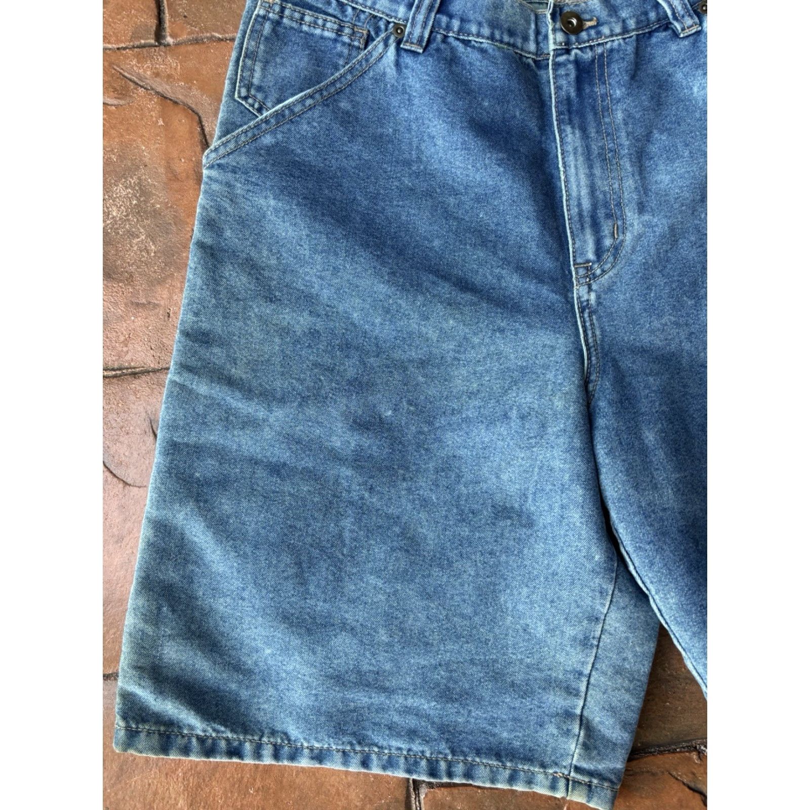AG Jeans VINTAGE Jeans Baggy Jeans Shorts Jorts Carpenter Y2K 34 Mens Blue Womens? Size US 34 / EU 50 - 6 Thumbnail