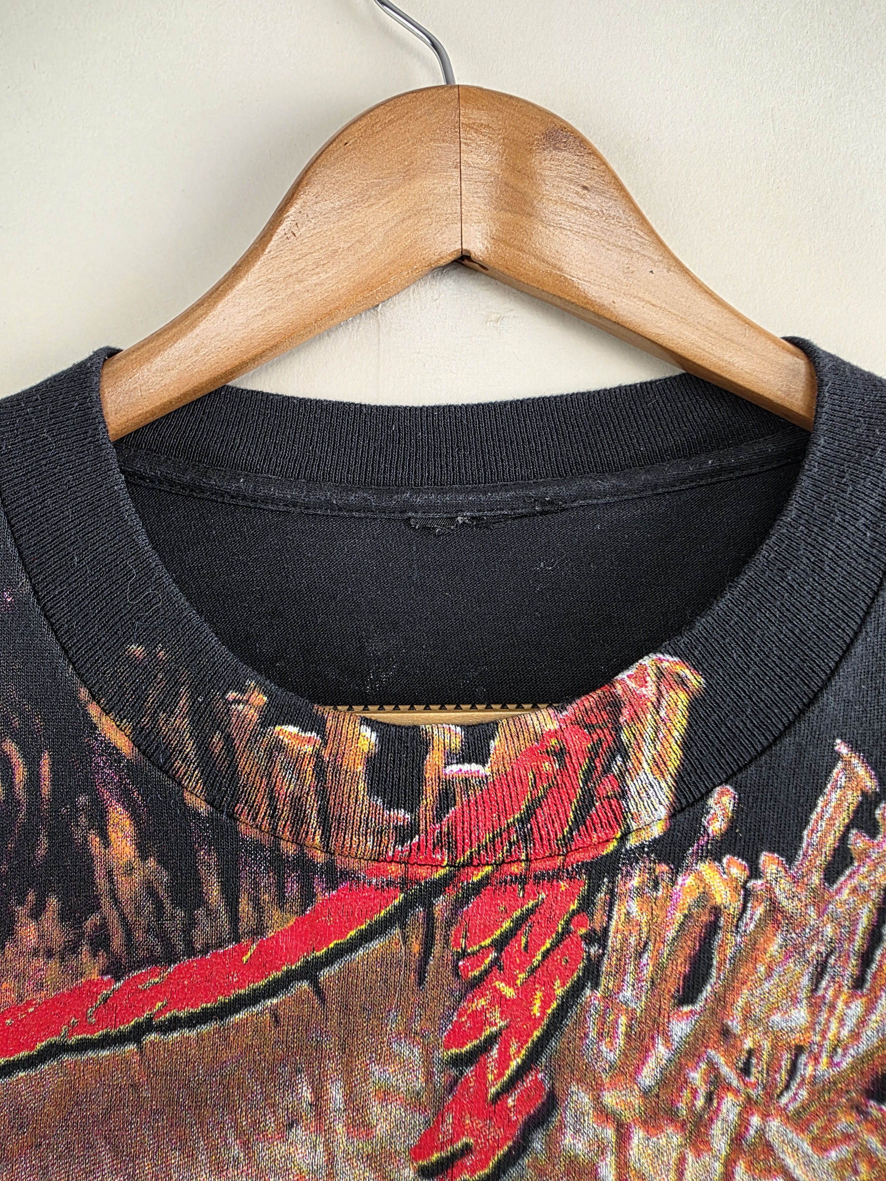 Aerosmith × Band Tees × Vintage 90s Aerosmith Get a grip All over print XL 23" 29" Size US XL / EU 56 / 4 - 4 Thumbnail