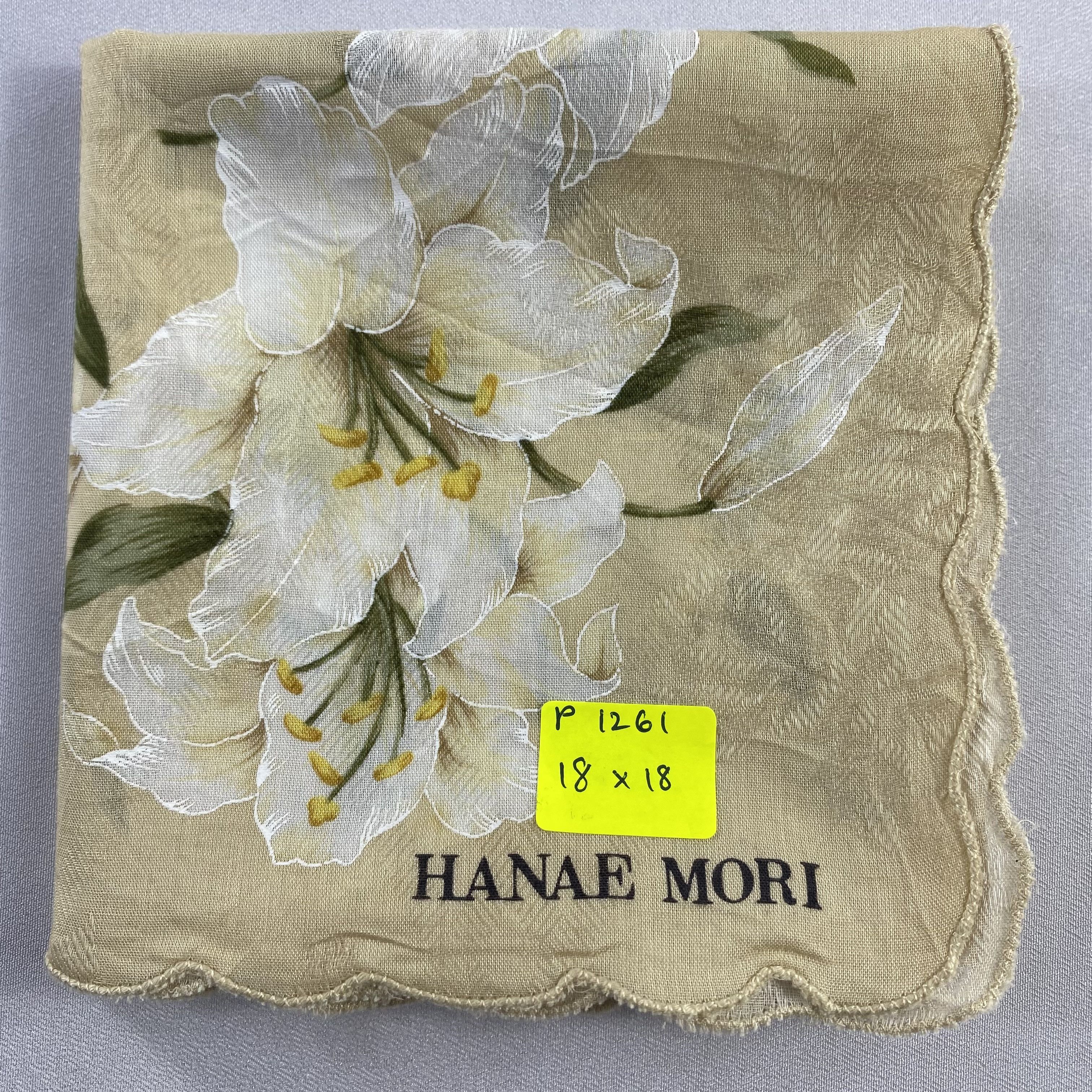 Hanae Mori × Vintage Hanae Mori Bandana/ Handkerchief / Neckerchief-P1261 Size ONE SIZE - 6 Thumbnail