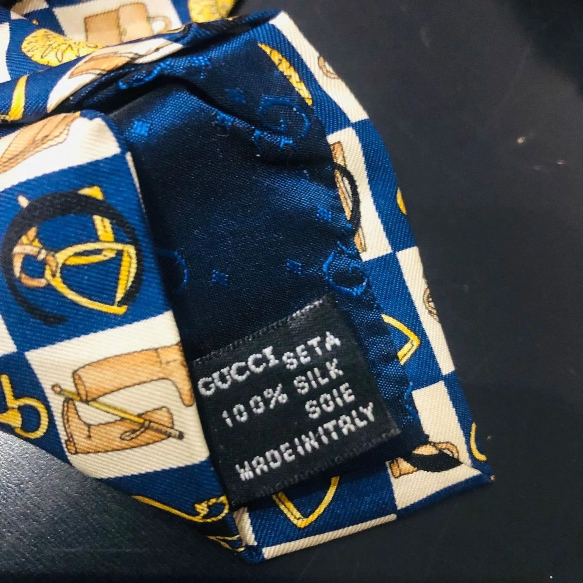 Gucci Gucci tie vintage Size ONE SIZE - 2 Thumbnail