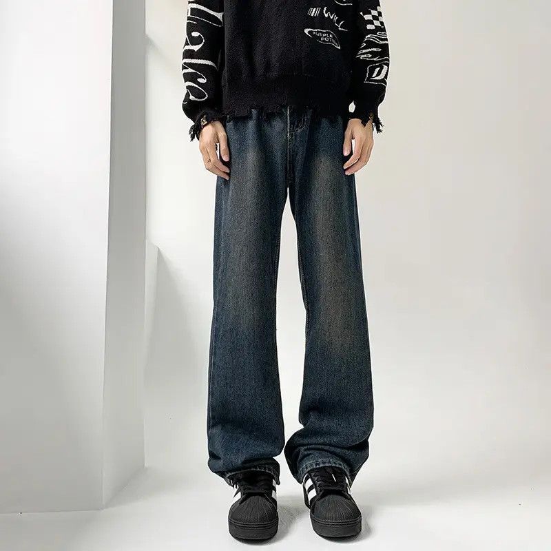 Japanese Brand × Jean Retro loose washed straight leg jeans Size US 32 / EU 48 - 6 Thumbnail