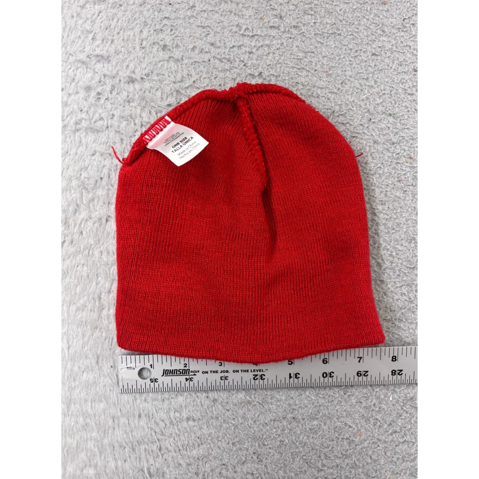 Walmart Walmart Classic Red Knit Beanie Hat One Size Ski Casual Unisex Adults Size ONE SIZE - 5 Thumbnail