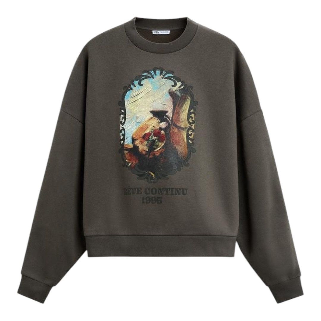 Designer CONTRAST PRINT SWEATSHIRT Size US S / EU 44-46 / 1 - 4 Thumbnail