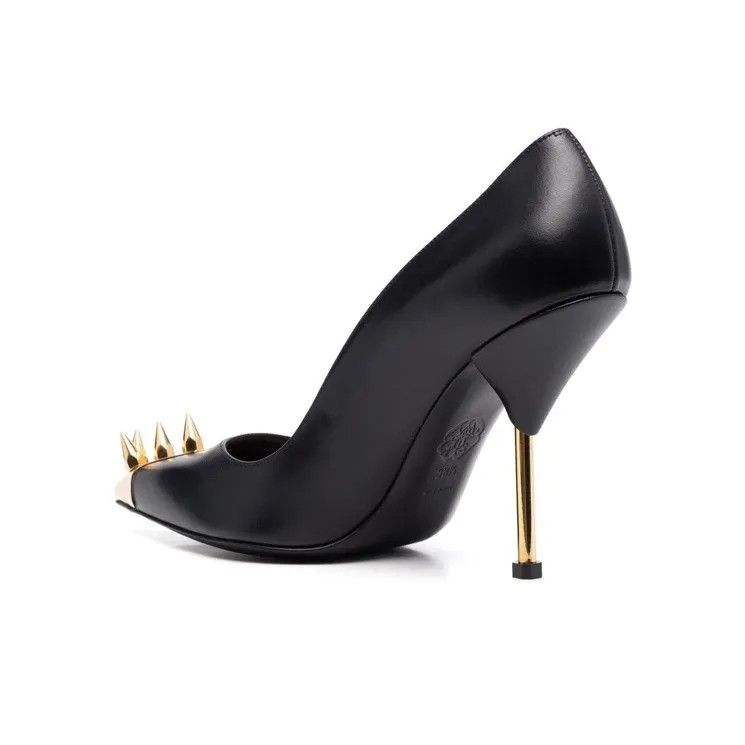 Alexander McQueen o1y0225 Pumps in Black Size US 7 / IT 37 - 3 Thumbnail
