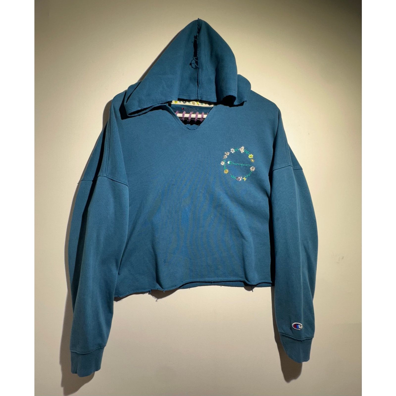 Champion Blue Champion Bellybutton Light Hoodie Size Medium Size M / US 6-8 / IT 42-44 - 2 Thumbnail
