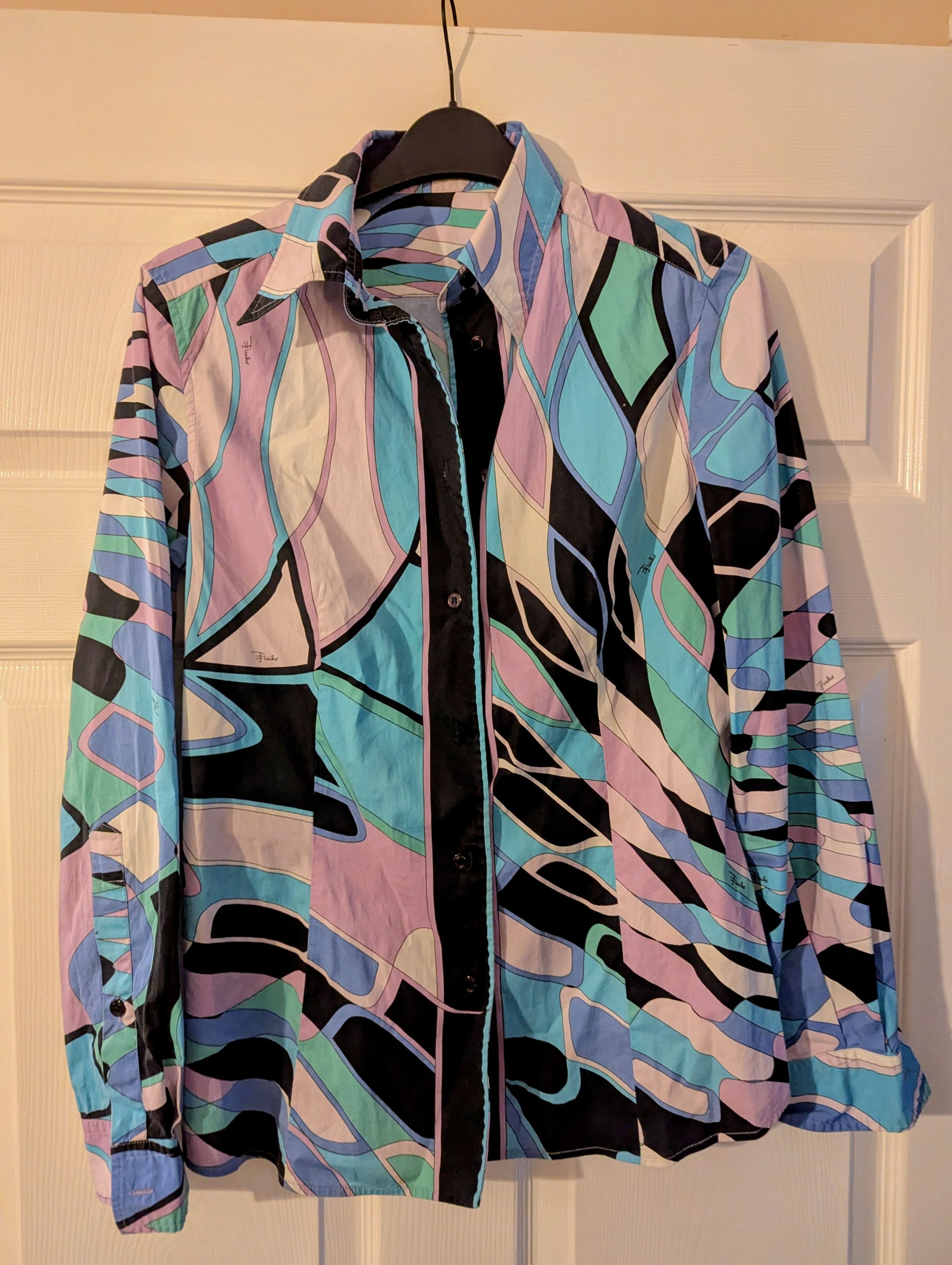 Emilio Pucci Emilio Pucci Shirt vintage Size UK12 Size M / US 6-8 / IT 42-44 - 1 Thumbnail