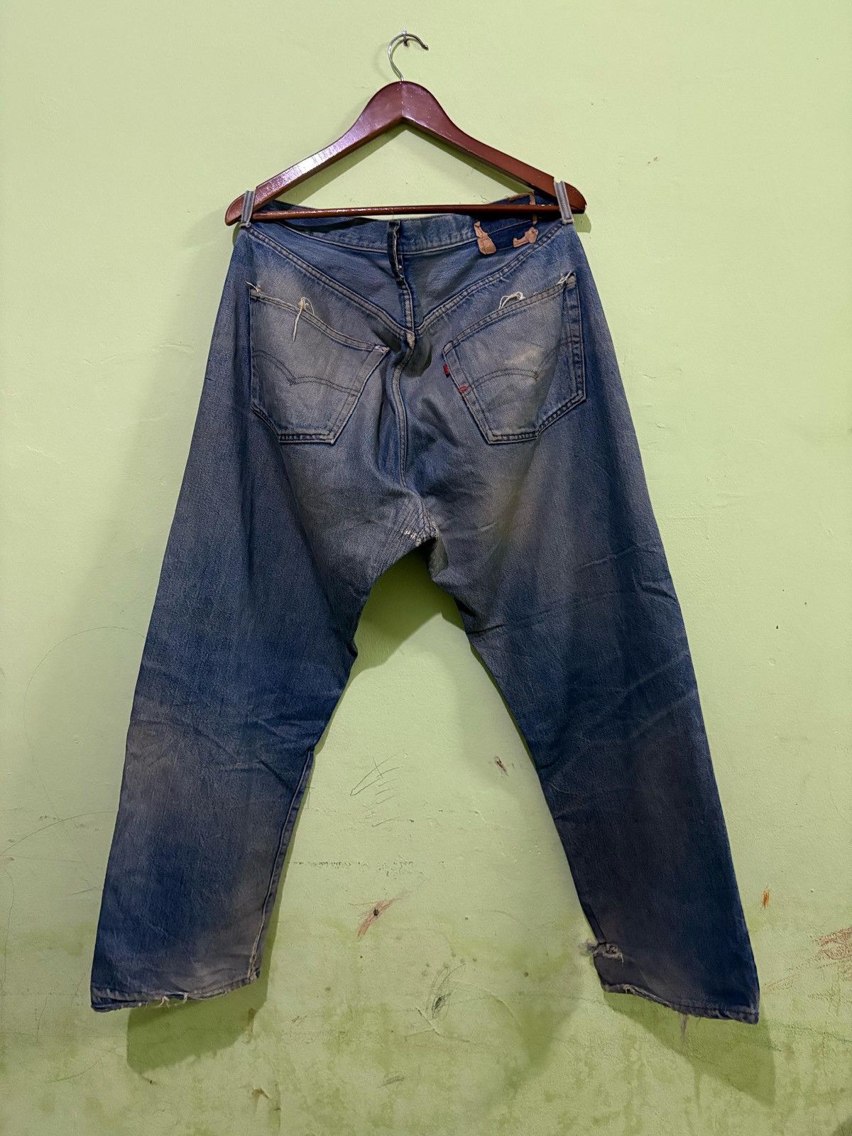 Levi's × Levi's Vintage Clothing Vintage 501 Levis Distressed Denim Pant Size US 38 / EU 54 - 6 Thumbnail