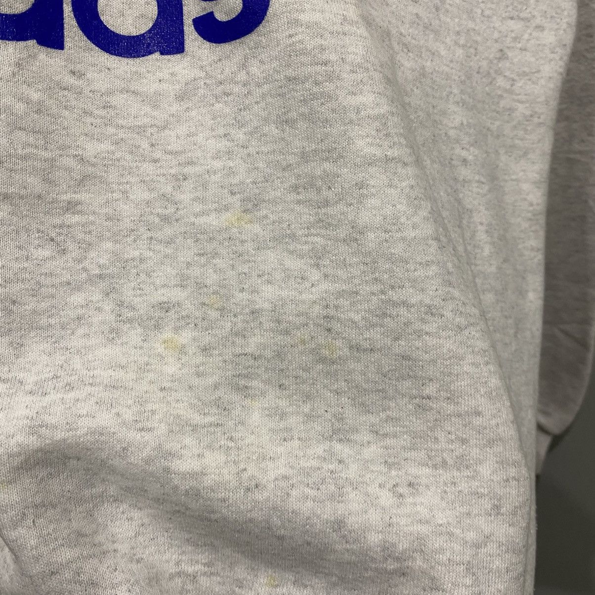 Adidas Vintage Adidas Trefoil Big Logo Heather Grey Sweatshirt Size US L / EU 52-54 / 3 - 9 Thumbnail